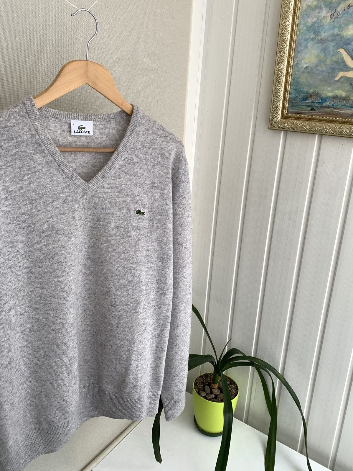 Lacoste Lacoste Vintage Wool Sweater Mens Jumper Size L Size US L / EU 52-54 / 3 - 2 Thumbnail