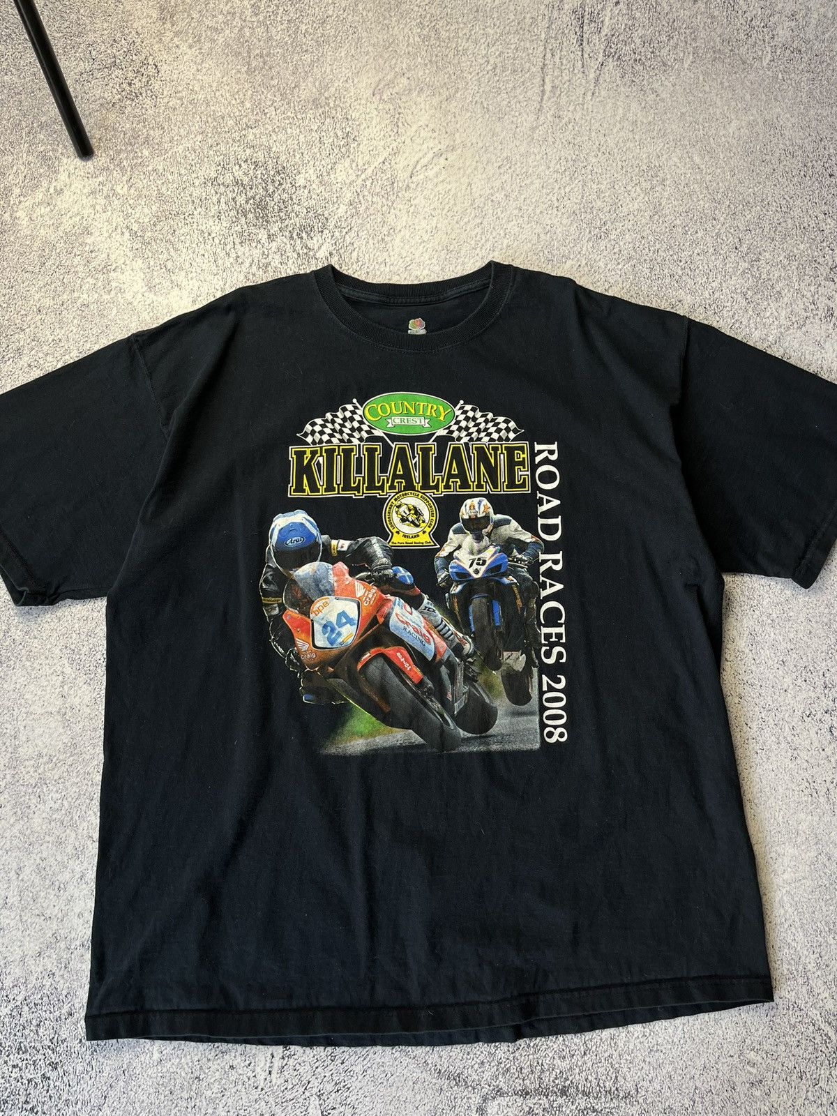 Other Vintage Moto Racing T Shirt Killalane Road Races 2008 Size US XXL / EU 58 / 5 - 3 Thumbnail
