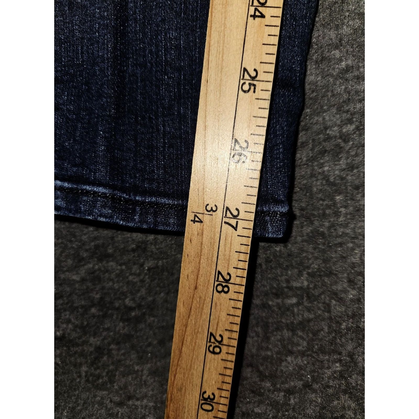 7 For All Mankind 7 For All Mankind Jeans Womens 29 Blue Ankle Skinny Velvet Stripe Stretch Jeans Size 29" - 5 Thumbnail