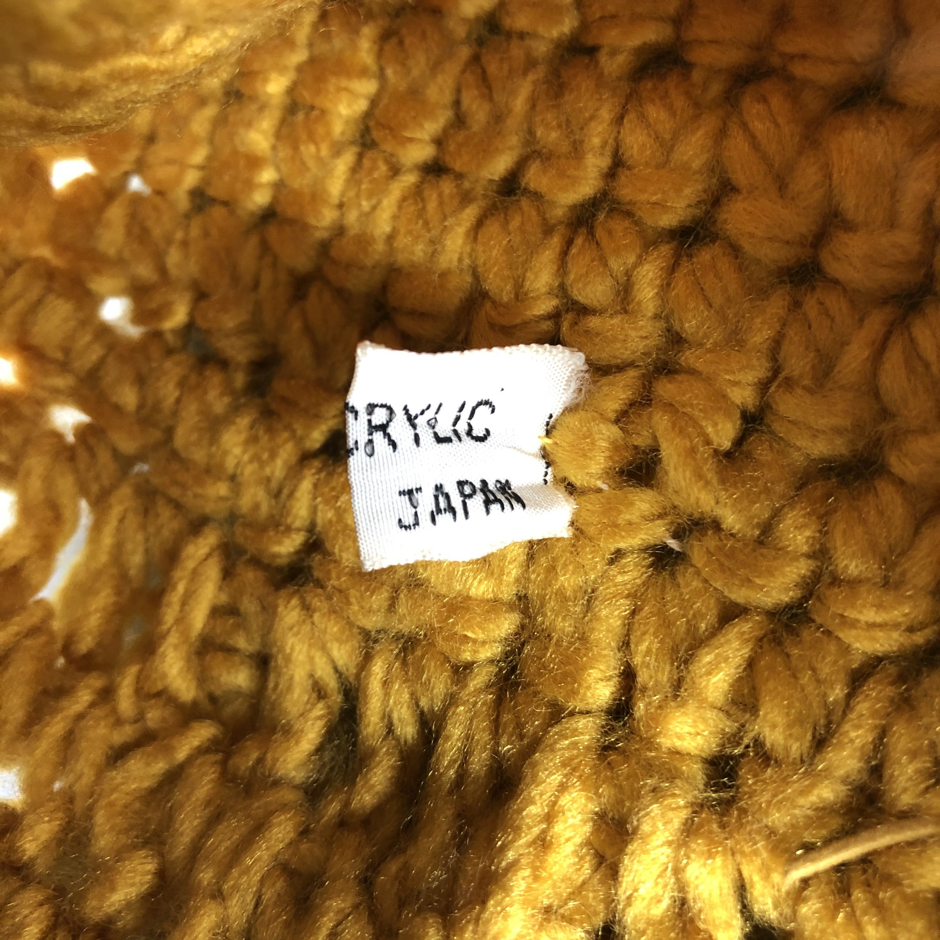 Japanese Brand × Vintage Womens Unknown Knit Yellow Beanie Snow Hat Snow Cap -D995 Size ONE SIZE - 6 Thumbnail