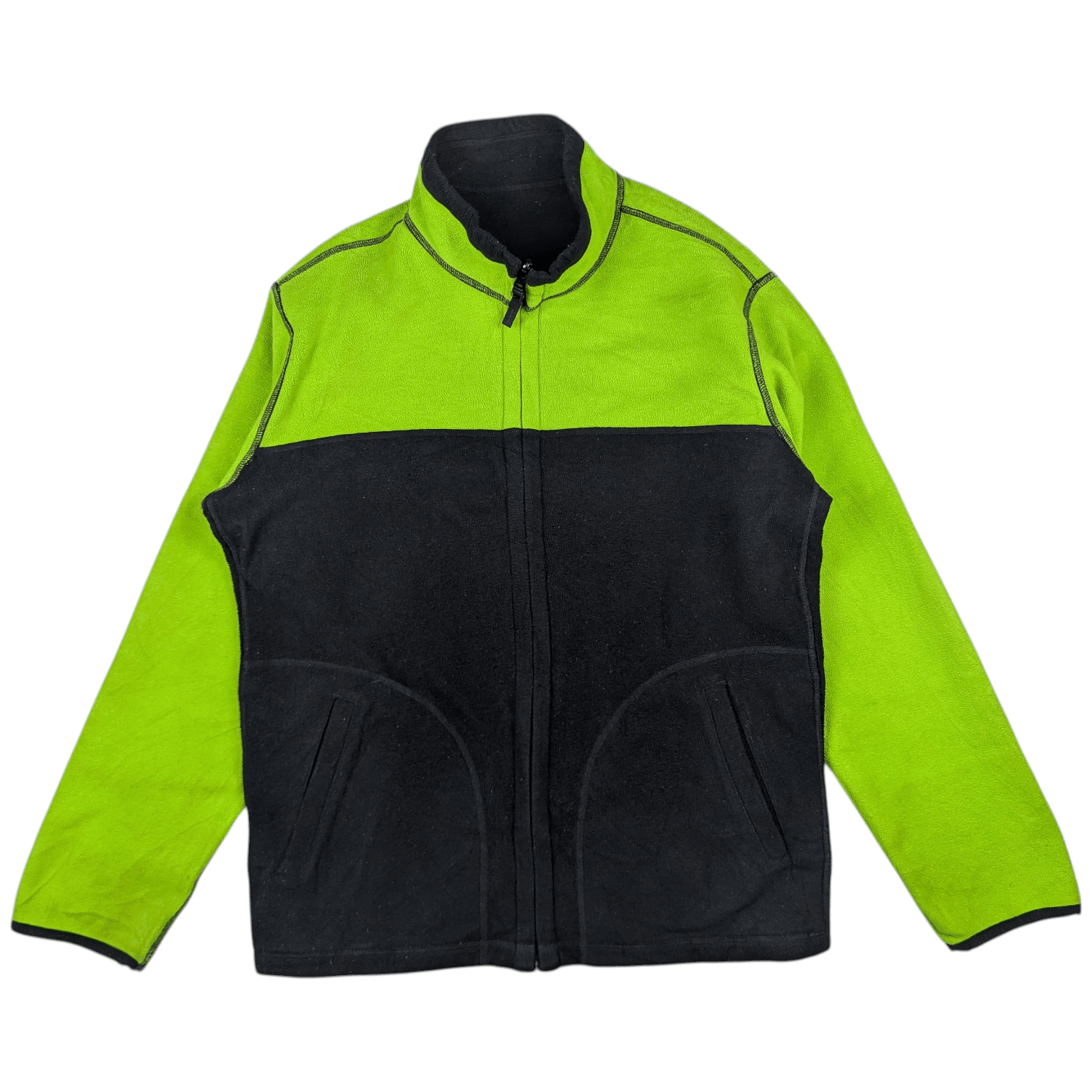 Uniqlo UNIQLO Reversible Black Yellow Sherpa Fleece Jacket Size US XL / EU 56 / 4 - 12 Thumbnail