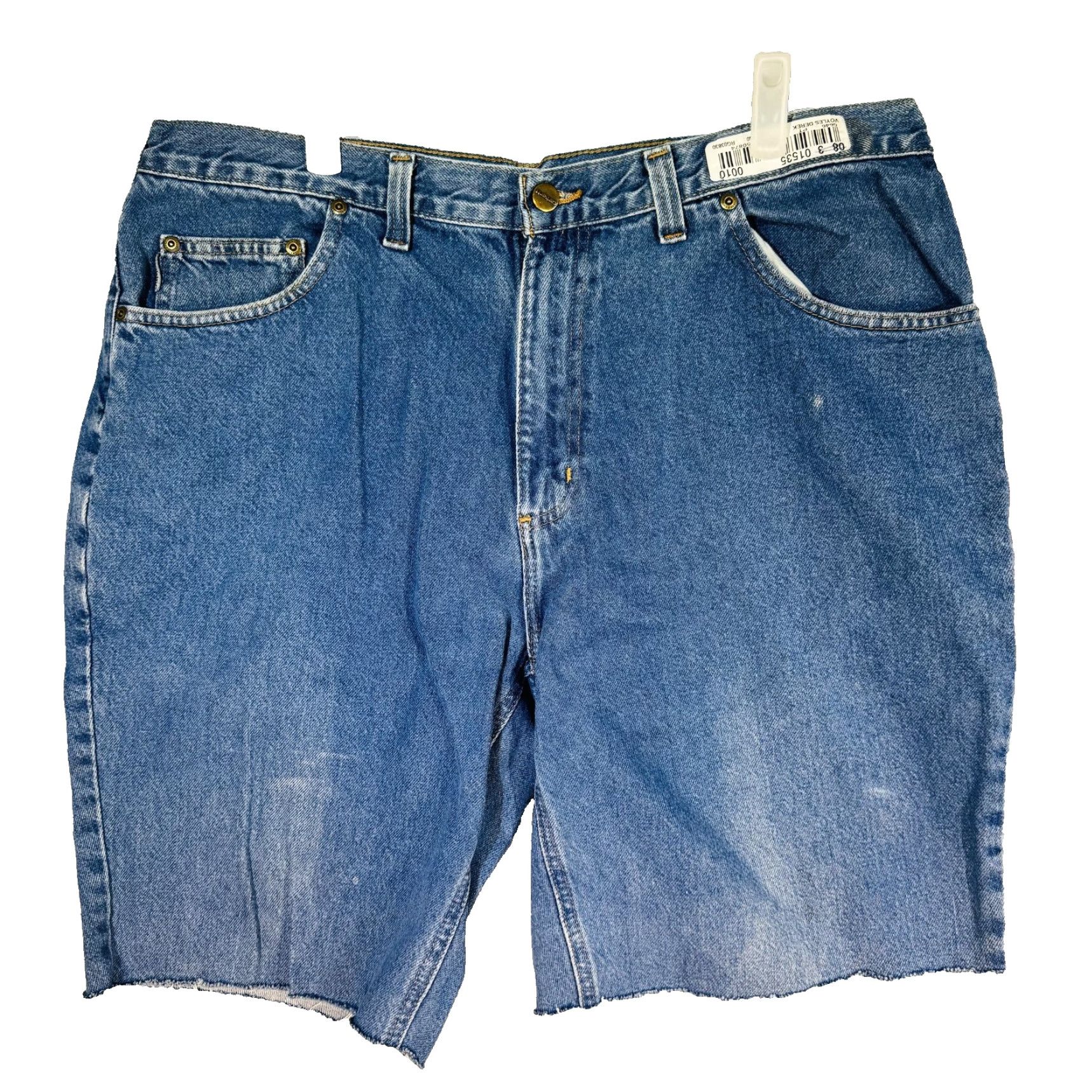 Carhartt Carhartt Shorts Mens 38 Blue Bermuda Relaxed Fit 7 Inseam Denim 5-Pocket Short Casual Workwear Distressed Logo Bullion Blue Size US 38 / EU 54 - 5 Thumbnail