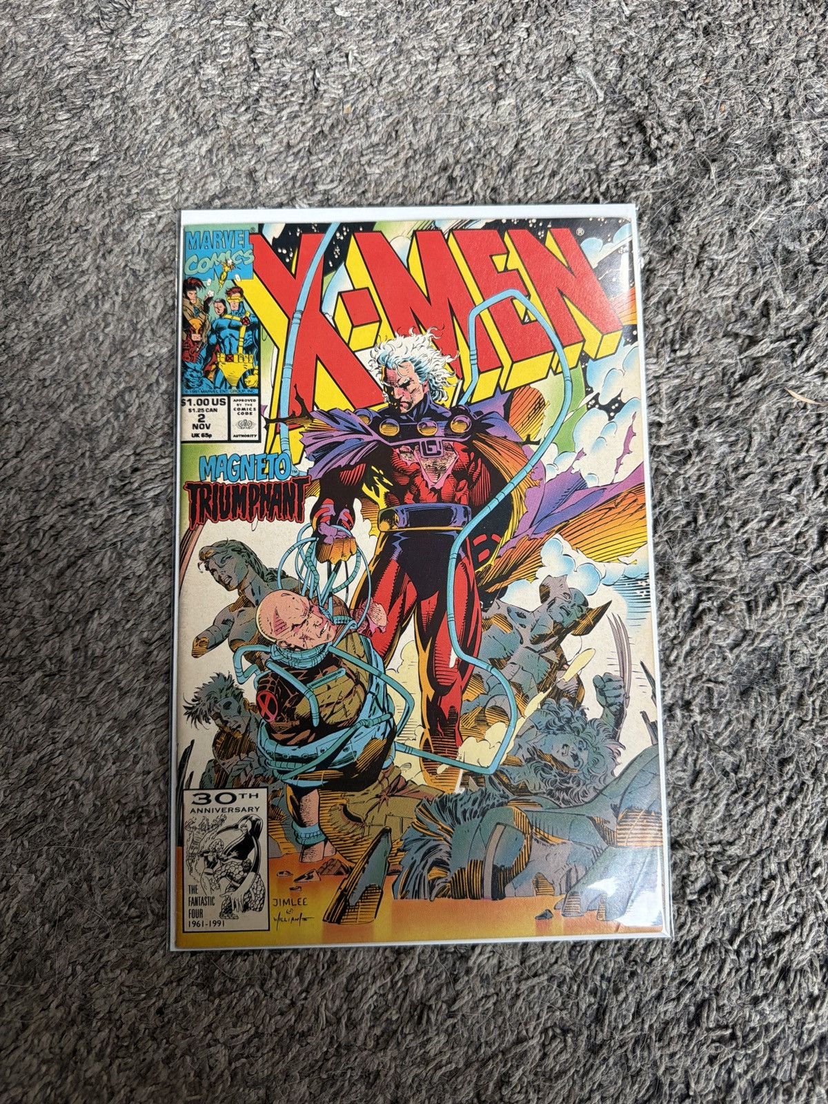 Marvel Comics 1991 Marvel Comics X-Men Vol. 1 #2 Firestorm Comic Book Size ONE SIZE - 1 Thumbnail