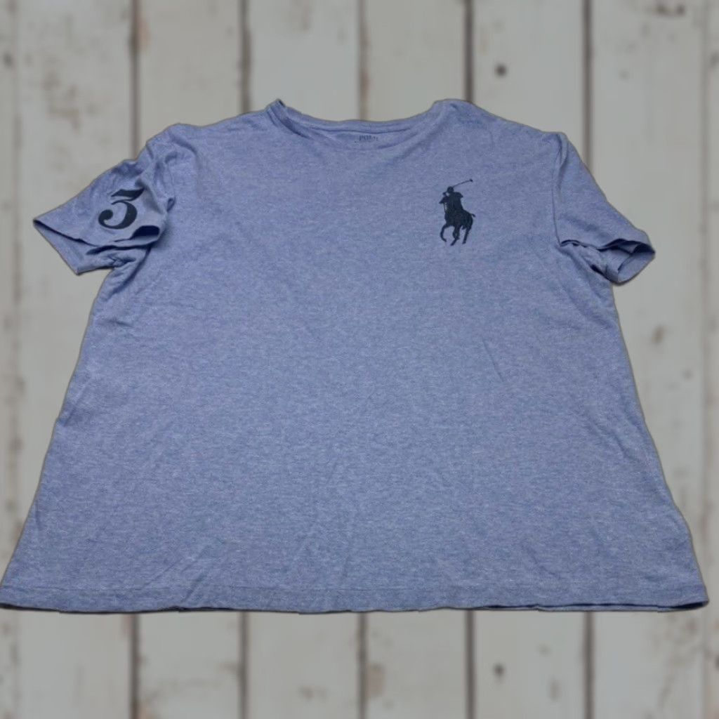 Polo Ralph Lauren Polo Ralph Lauren T-Shirt Mens Large Powder Blue #3 BIG PONY 100% CottonTAGLESS Size US L / EU 52-54 / 3 - 1 Thumbnail