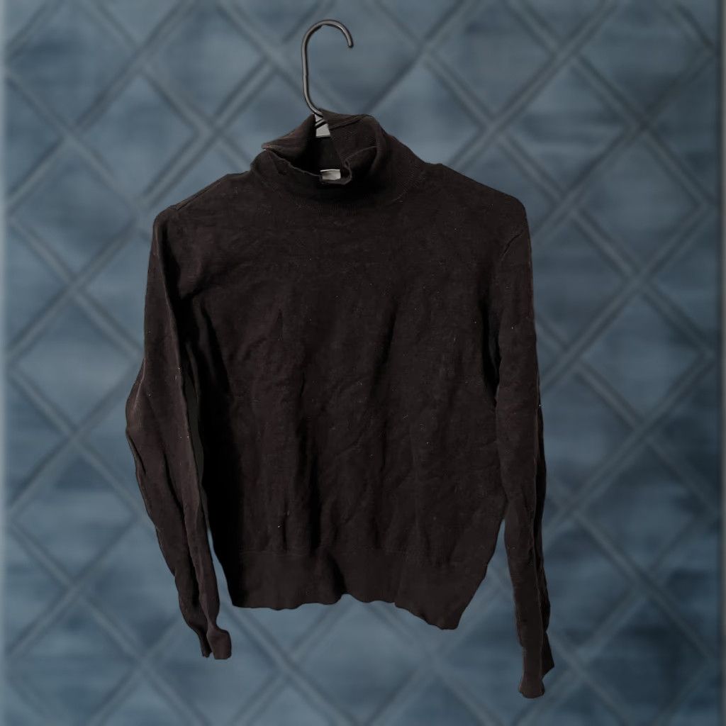 H&M H&M Sweater Shirt Pullover Turtleneck Long Sleeve Dark Brown Womens Size S Adult Regular Brown Vintage? (Wait) Size S / US 4 / IT 40 - 1 Thumbnail