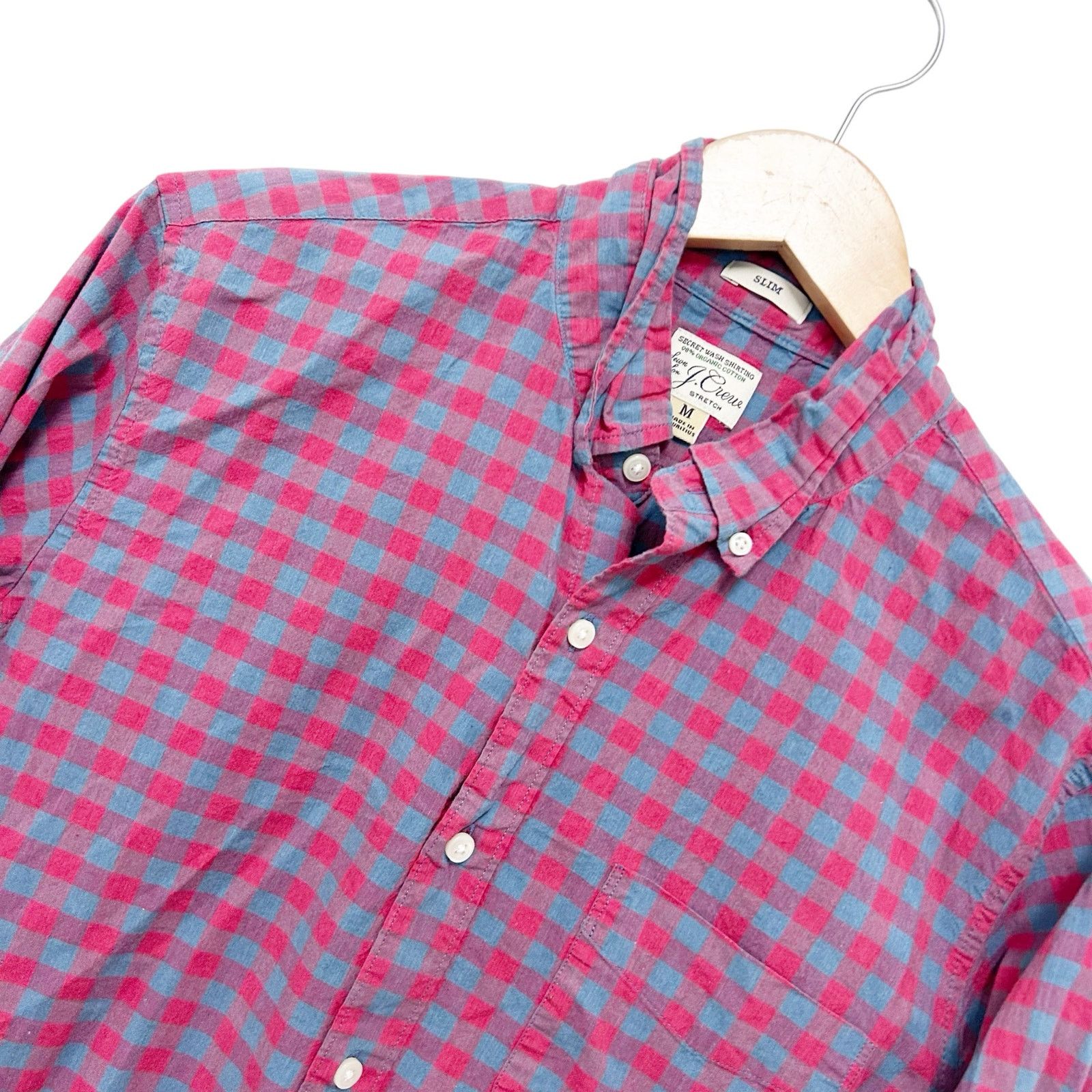 J.Crew J. Crew Plaid Organic Cotton Long Sleeve Button Down Sz M Size US M / EU 48-50 / 2 - 1 Thumbnail