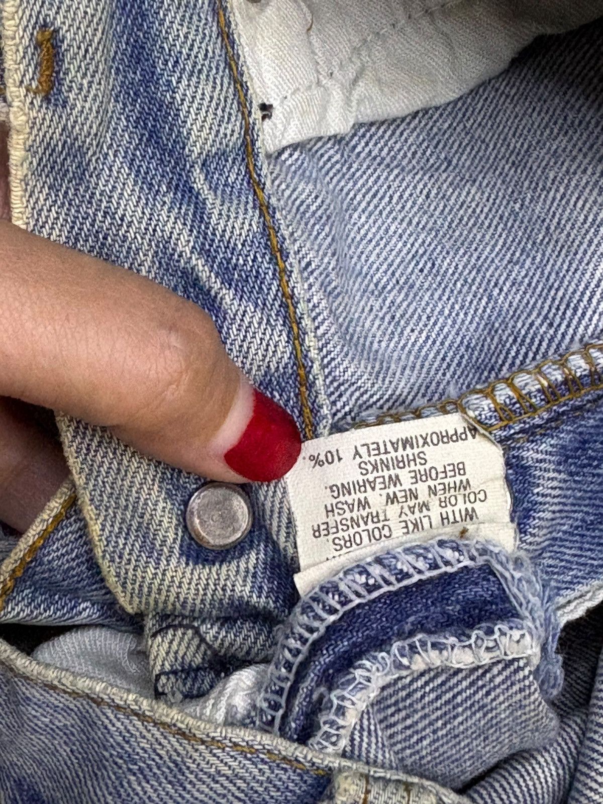Levi's Vintage 80s Levis 501 Mud Wash Distressed Loose Jeans Size US 30 / EU 46 - 9 Thumbnail