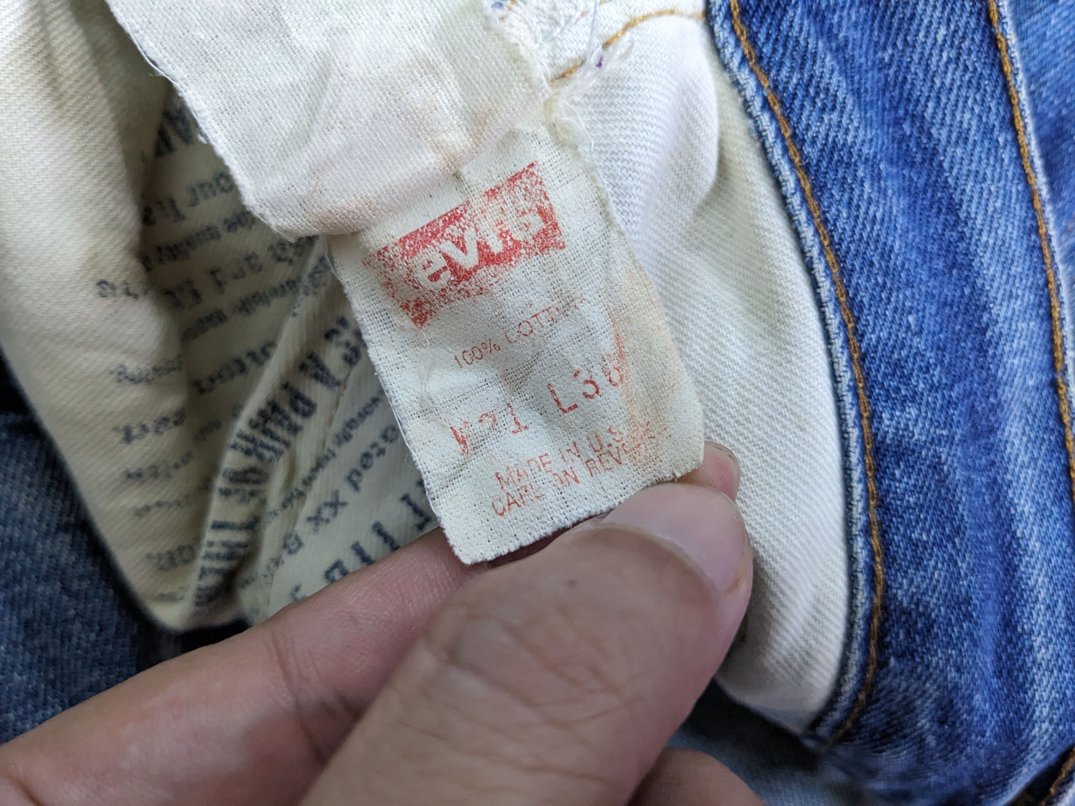 Levi's vintage 90s 501 Levi's 555 Big E Made in Usa selvedge Jeans Size US 31 - 6 Thumbnail