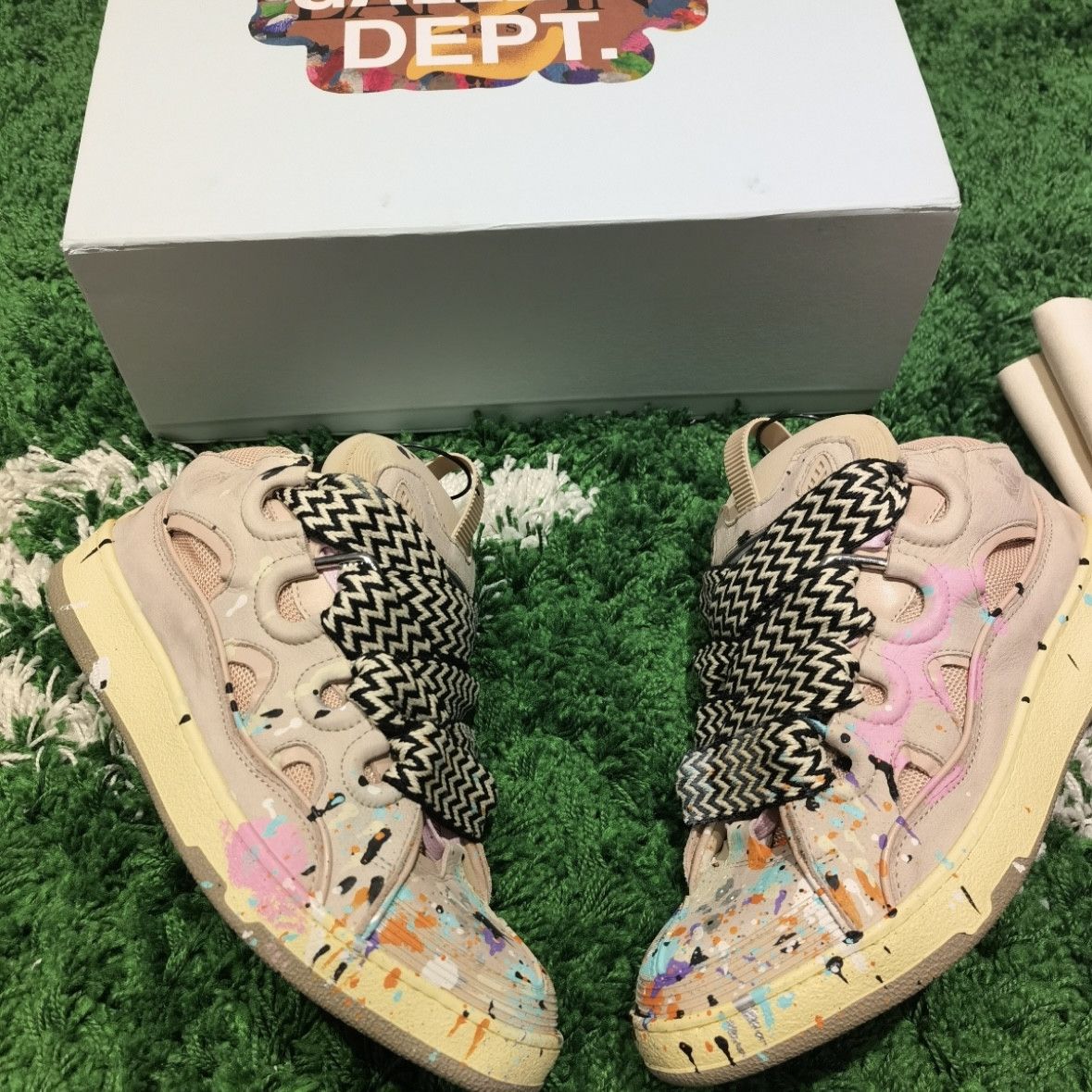 Gallery Dept. × Lanvin Gallery Dpet. x Lanvin Printed Curb Sneakers Size US 9 / EU 42 - 2 Thumbnail