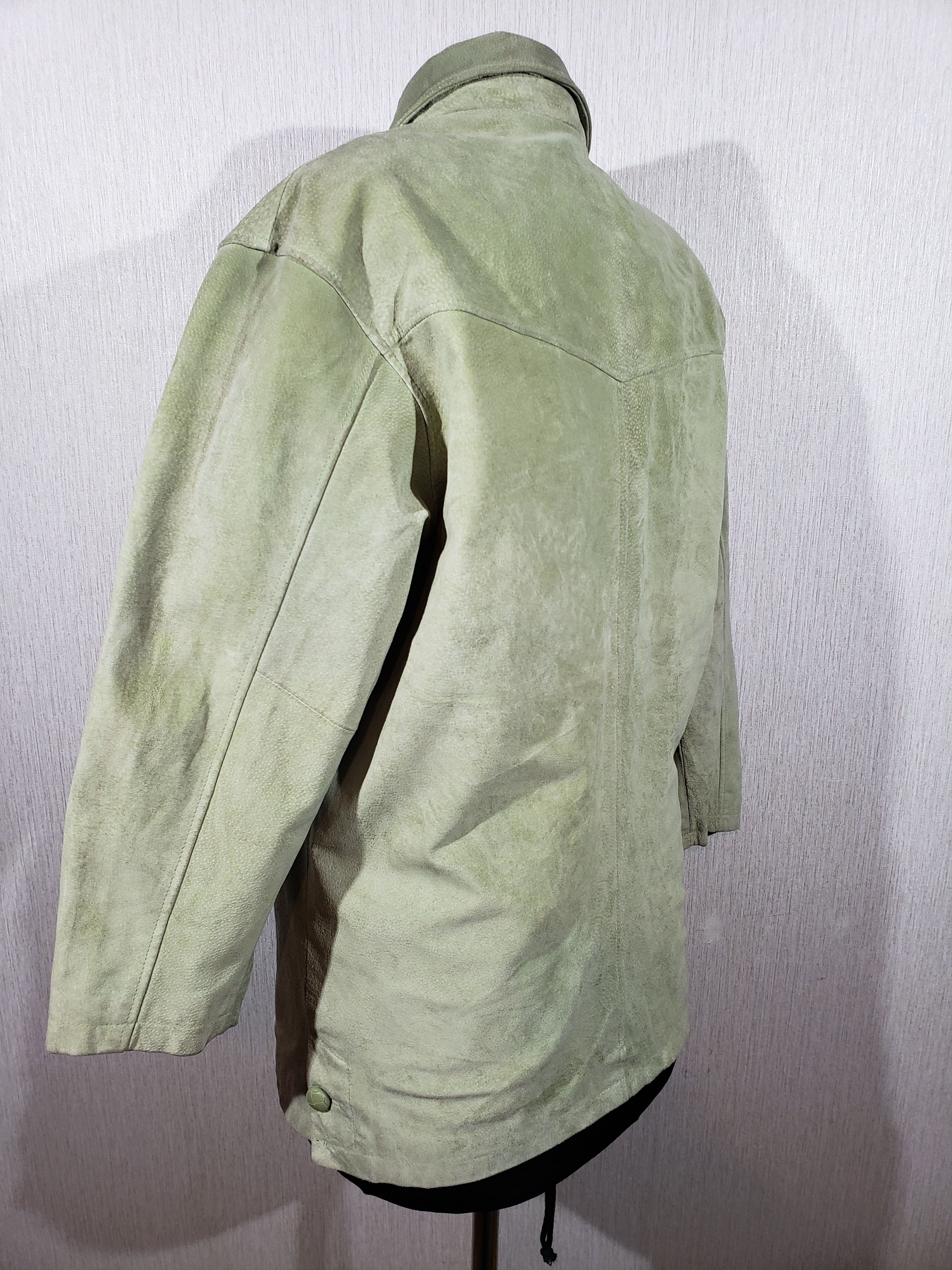 Uniqlo Stylish women's green leather jacket. Size XL / US 12-14 / IT 48-50 - 7 Thumbnail