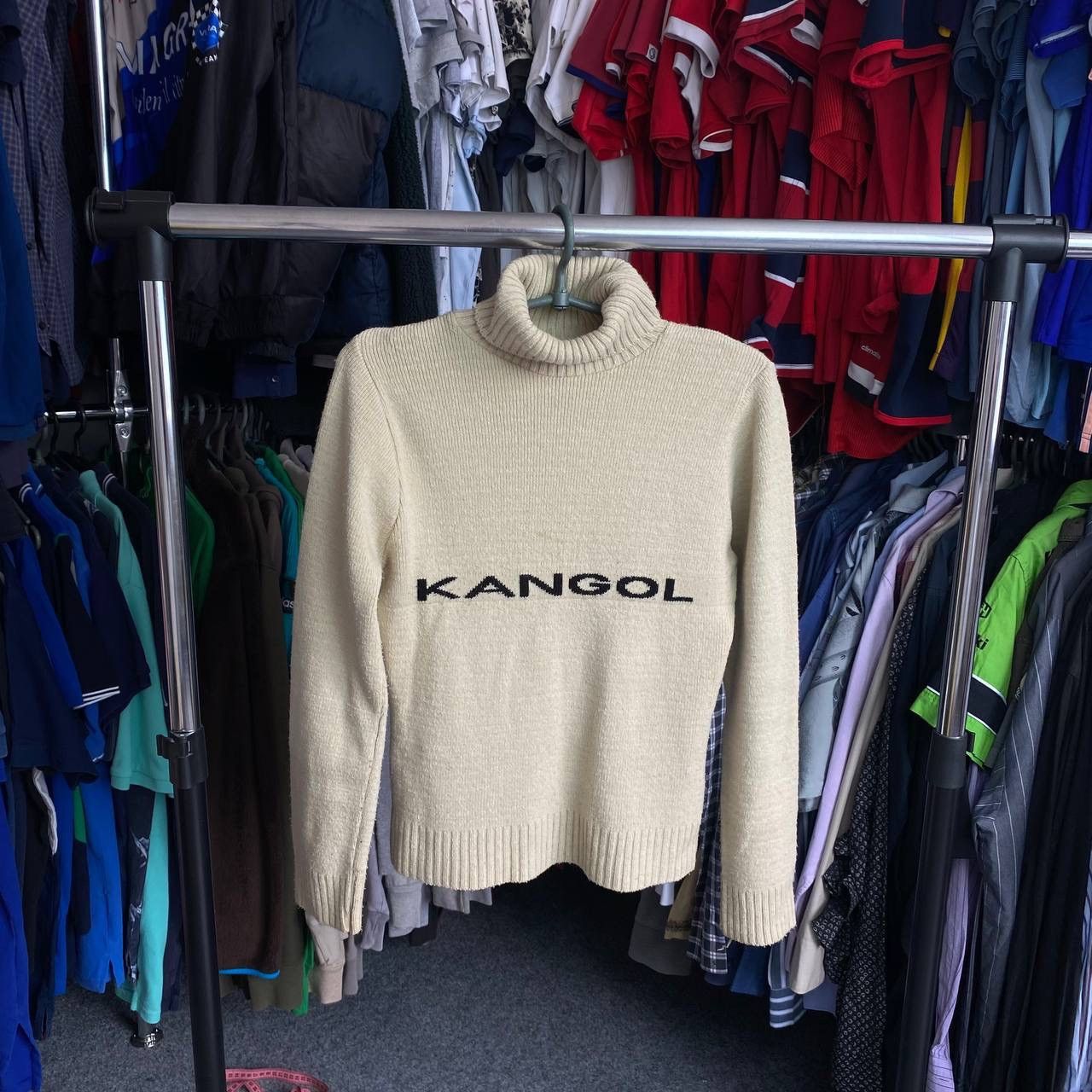 Kangol × Vintage Vintage Kangol Big Logo wool rare luxury designer sweater Size US S / EU 44-46 / 1 - 1 Thumbnail