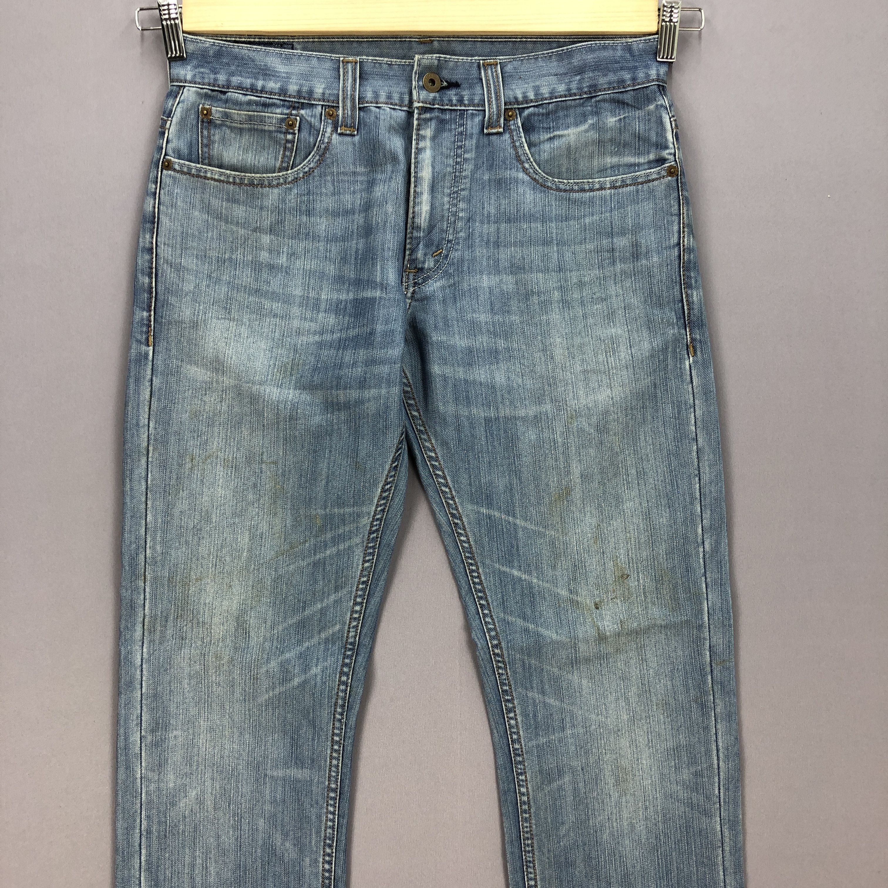 Jean Vintage Levis Faded Jeans Levi's 511 Light Wash Denim Size US 32 / EU 48 - 3 Thumbnail