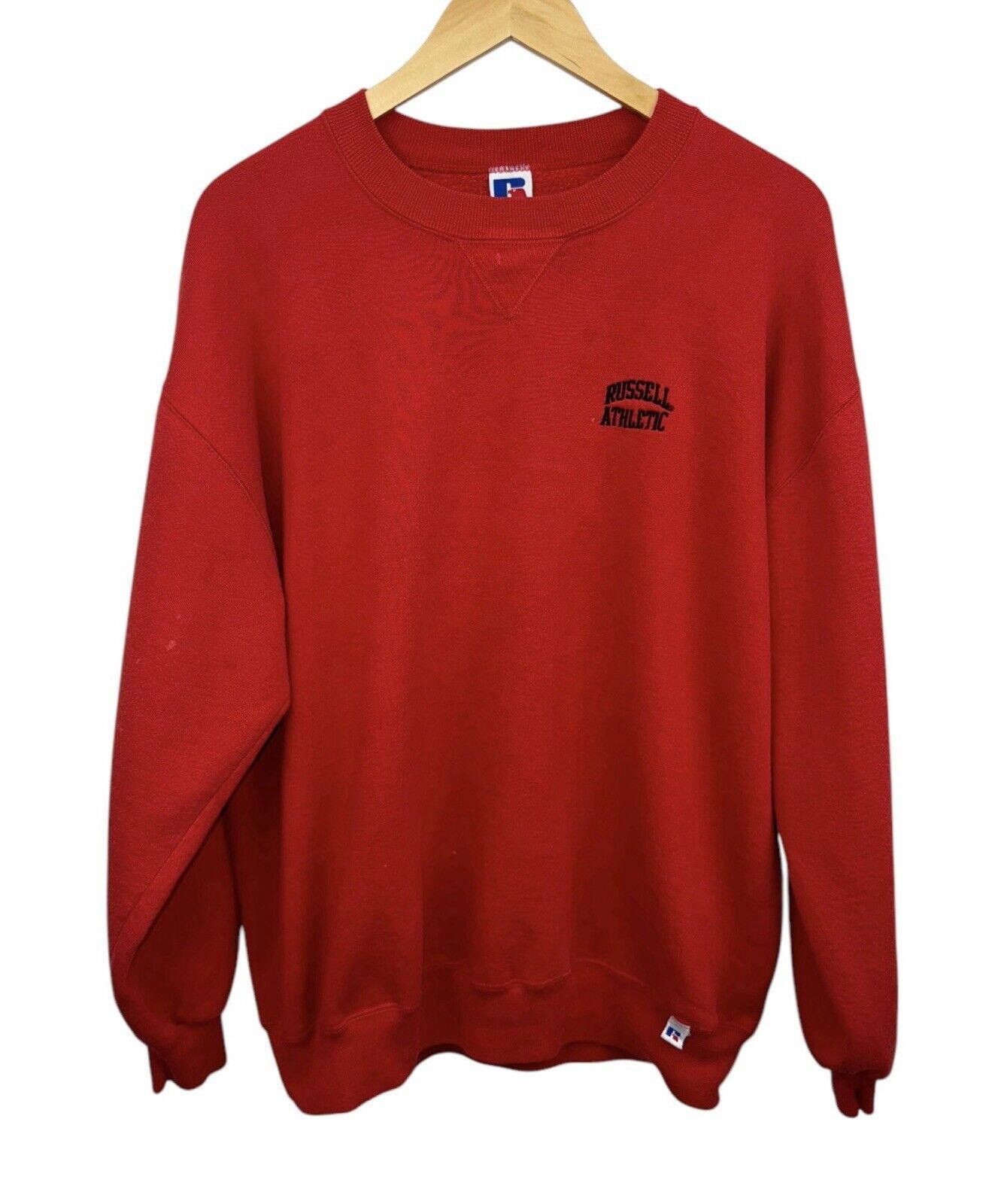 Russell Athletic Vintage Russell Athletic 90s USA Cherry Red Crewneck XL Size US 36 / EU 52 - 1 Thumbnail