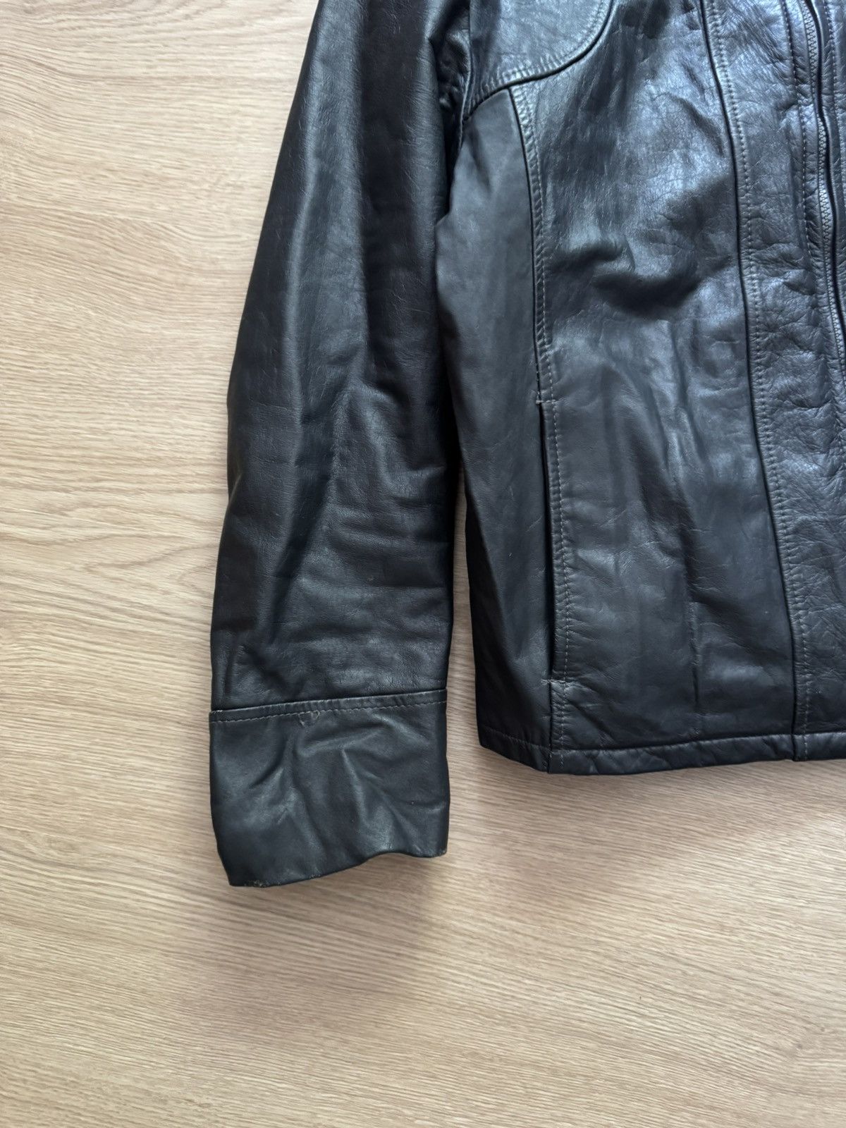 Genuine Leather Vintage 90’s Moto Racing Formula 1 Genuine Leather Jacket Size US L / EU 52-54 / 3 - 3 Thumbnail