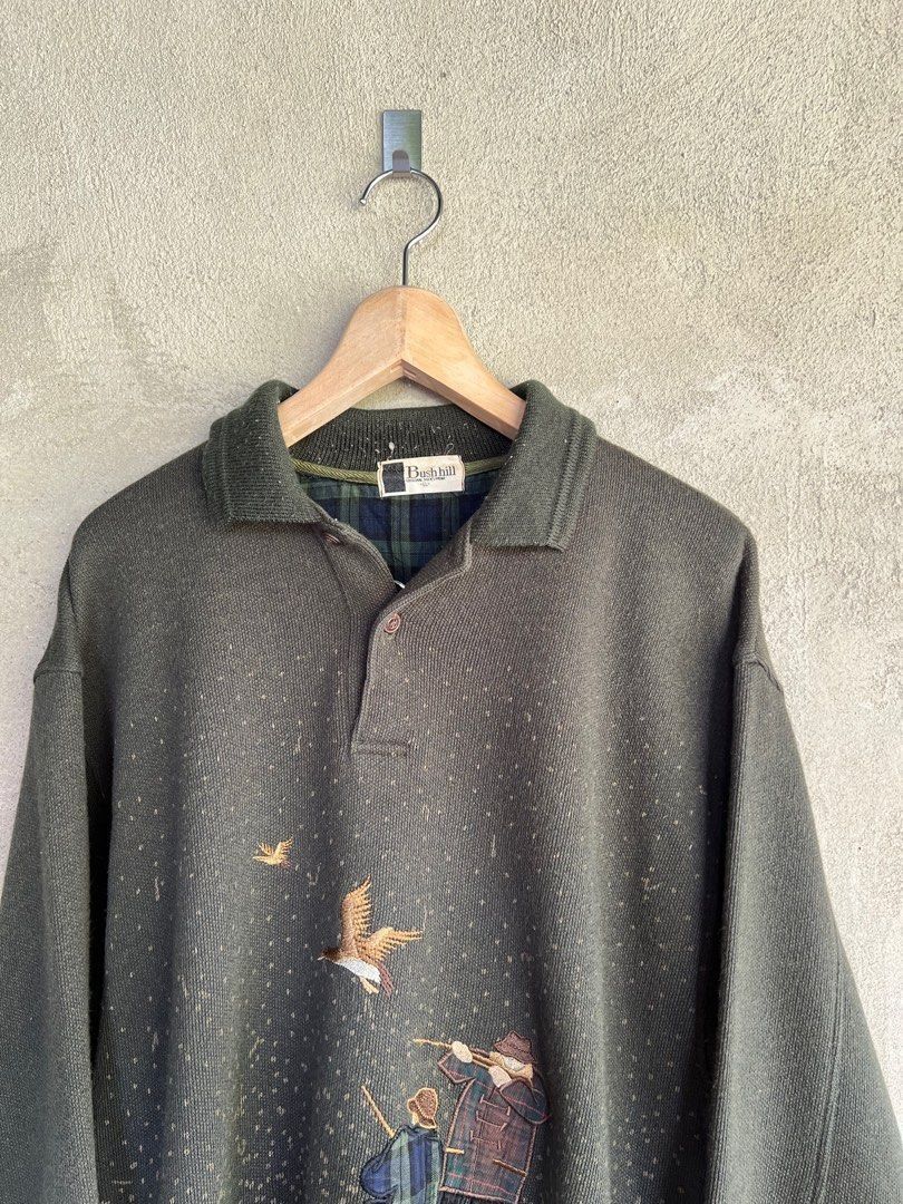 Vintage Vintage Bush Hill Knit Sweatshirt Size US M / EU 48-50 / 2 - 3 Thumbnail