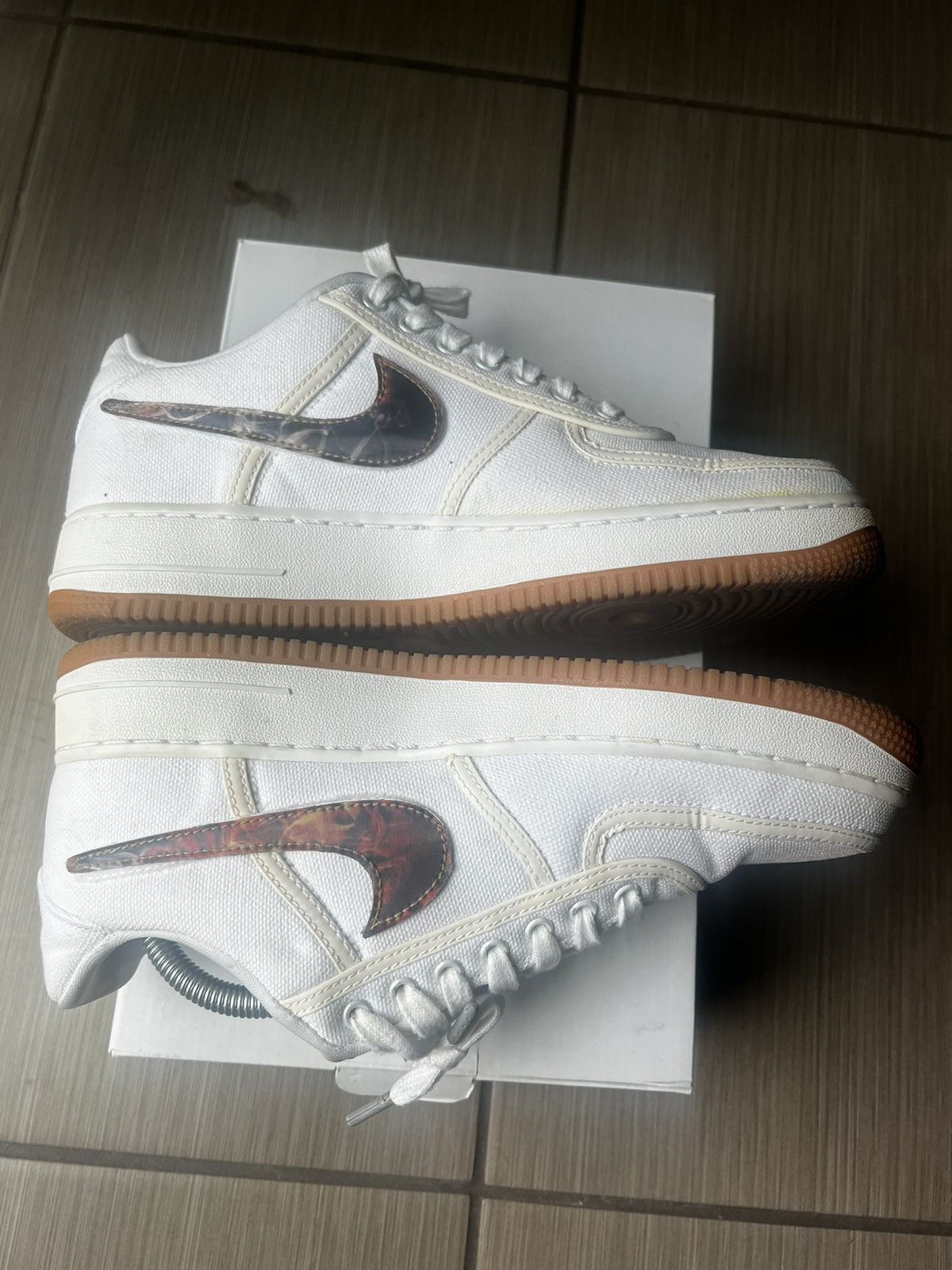 Nike × Travis Scott Travis Scott Air Force 1 White Size US 8.5 / EU 41-42 - 5 Thumbnail