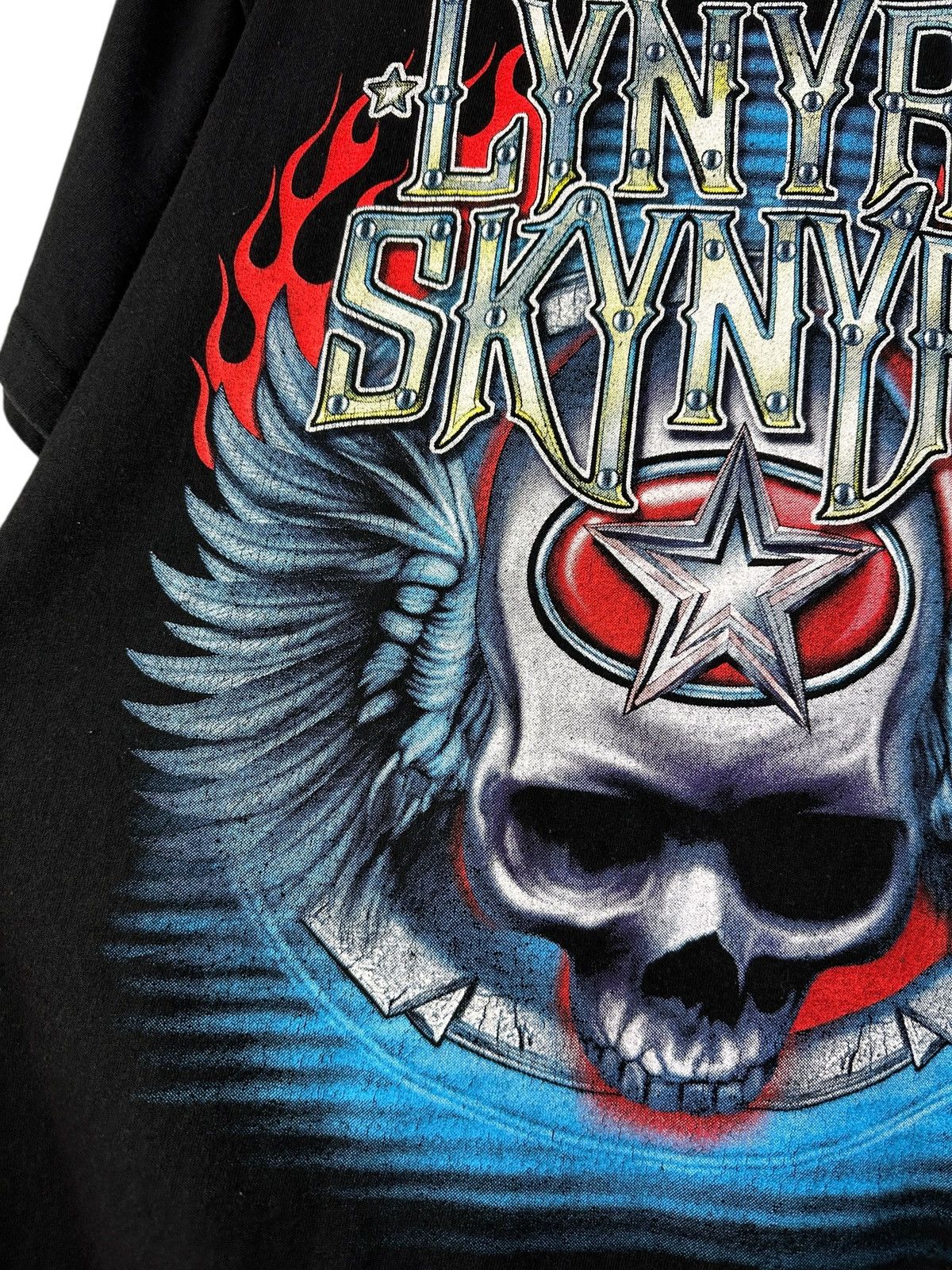 Band Tees × Vintage Vintage Lynyrd Skynyrd Band T-Shirt Graphic Print Skull Logo Size US M / EU 48-50 / 2 - 5 Thumbnail