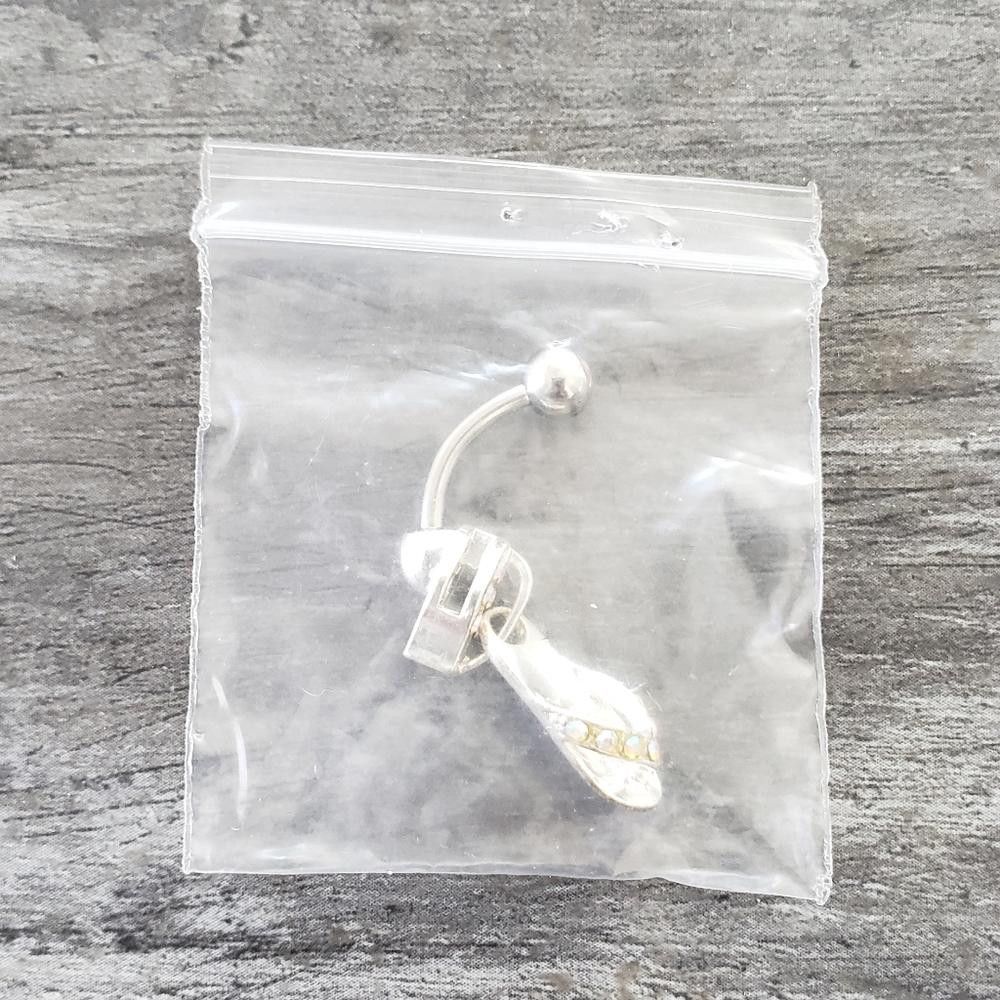 Designer White Multi Sandal Complimentary Navel Ring Size ONE SIZE - 1 Preview