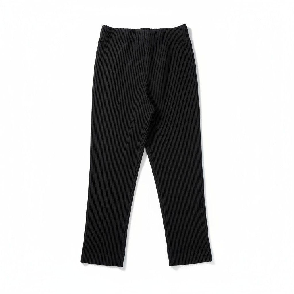 Homme Plisse Issey Miyake HOMME PLISSÉ ISSEY MIYAKE Black Basics Trousers Size US 30 / EU 46 - 3 Thumbnail