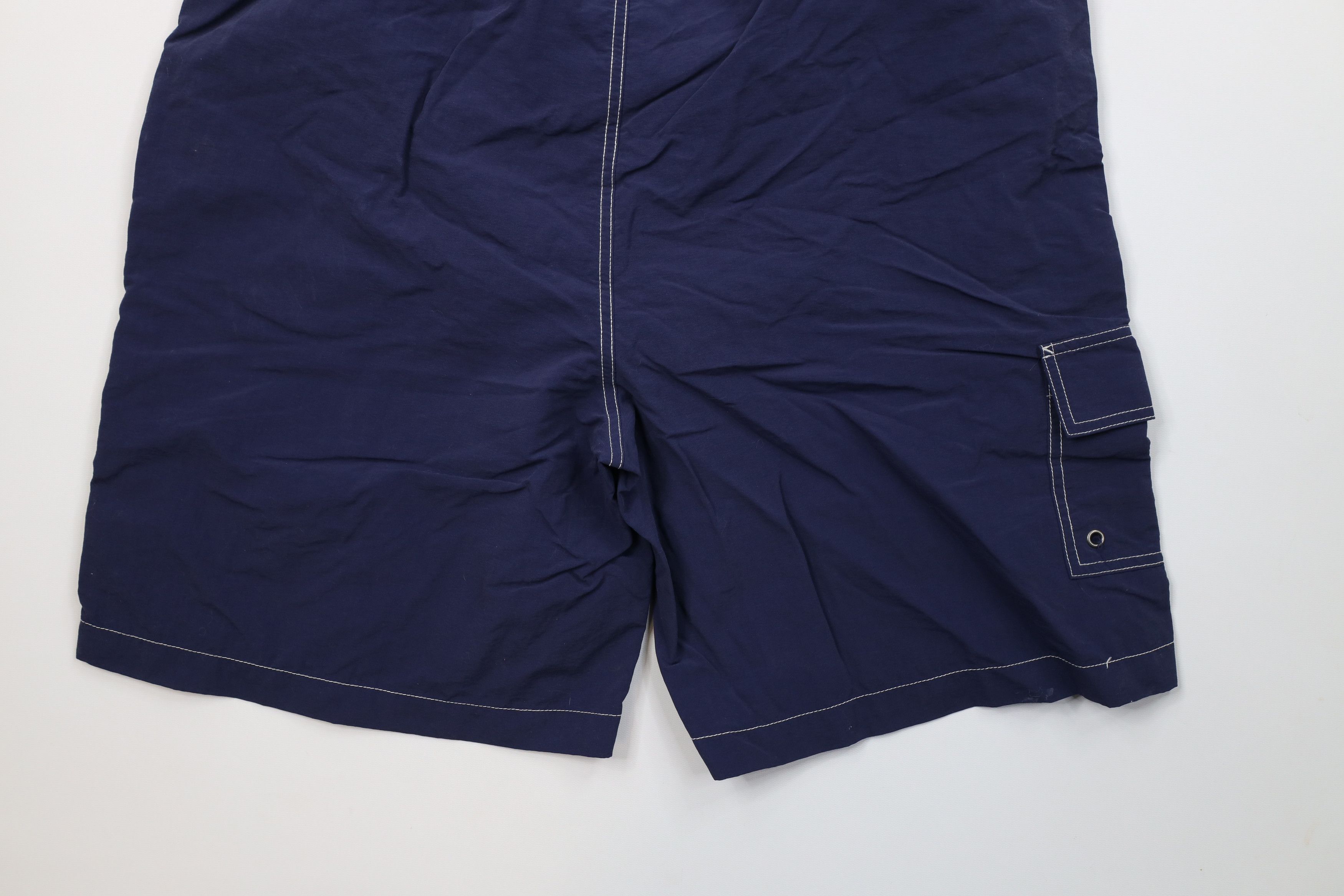 Ralph Lauren Vintage 90s Ralph Lauren Spell Out Lined Swim Trunks Shorts Size US 36 / EU 52 - 13 Thumbnail