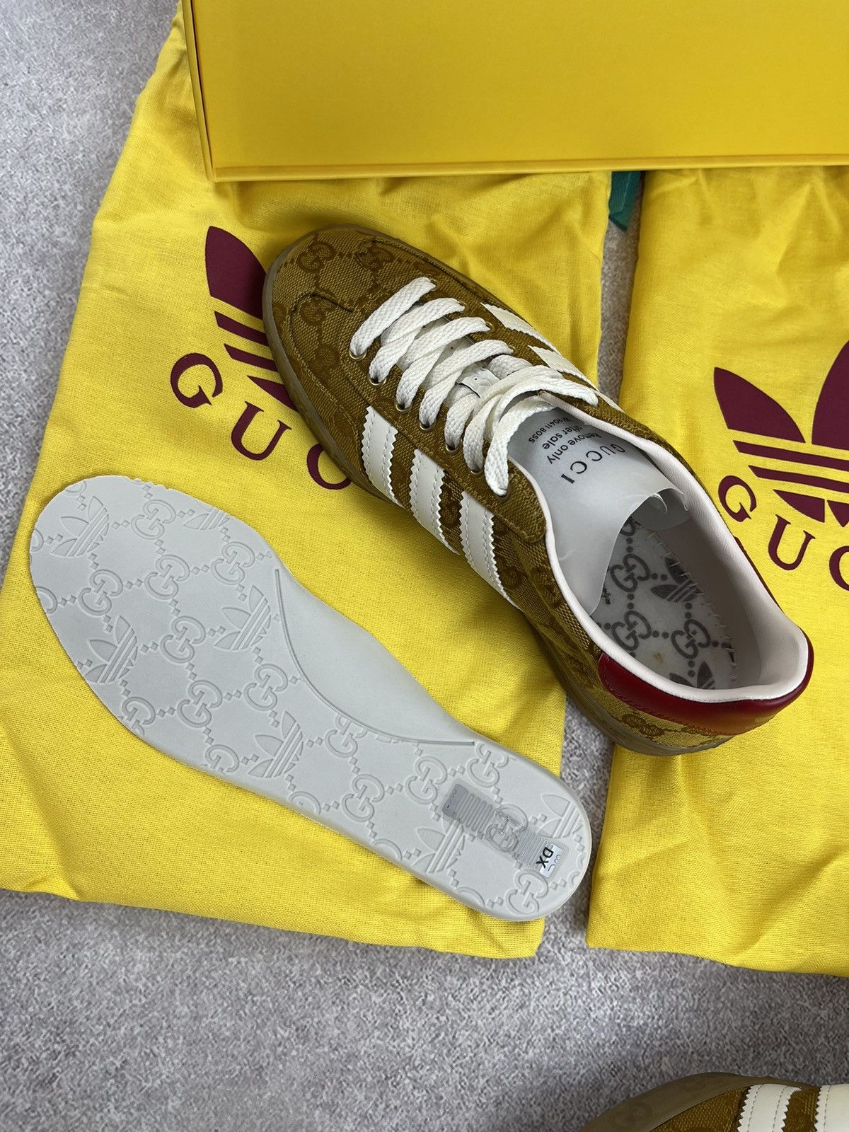 Adidas × Gucci Adidas x Gucci Gazelle OG Monogram Sneakers Size 36 2/3 Size US 5.5 / IT 35.5 - 17 Thumbnail