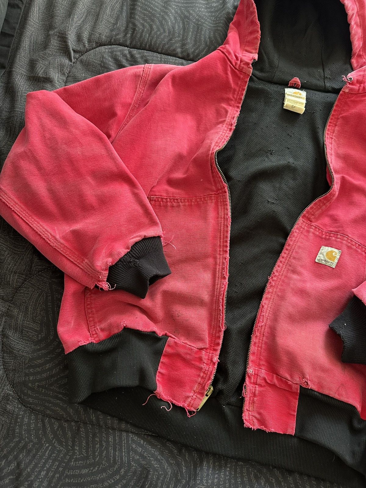Carhartt Rare Carhartt Duck Active Jacket 90s – Red [Made in USA] Size US L / EU 52-54 / 3 - 8 Thumbnail