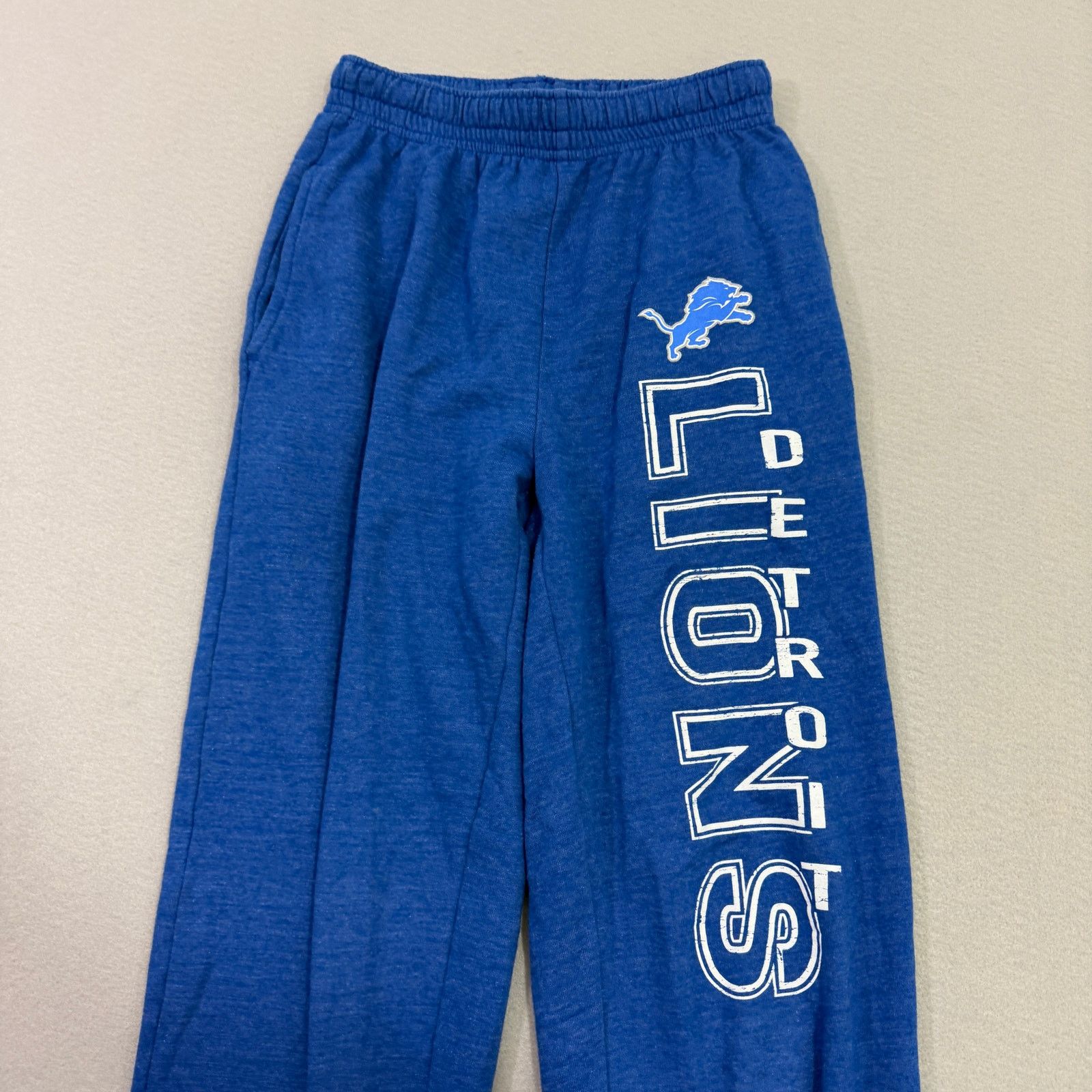 NFL Detroit Lions Sweatpants Men's Small Blue White Loose Fit Size US 30 / EU 46 - 2 Thumbnail
