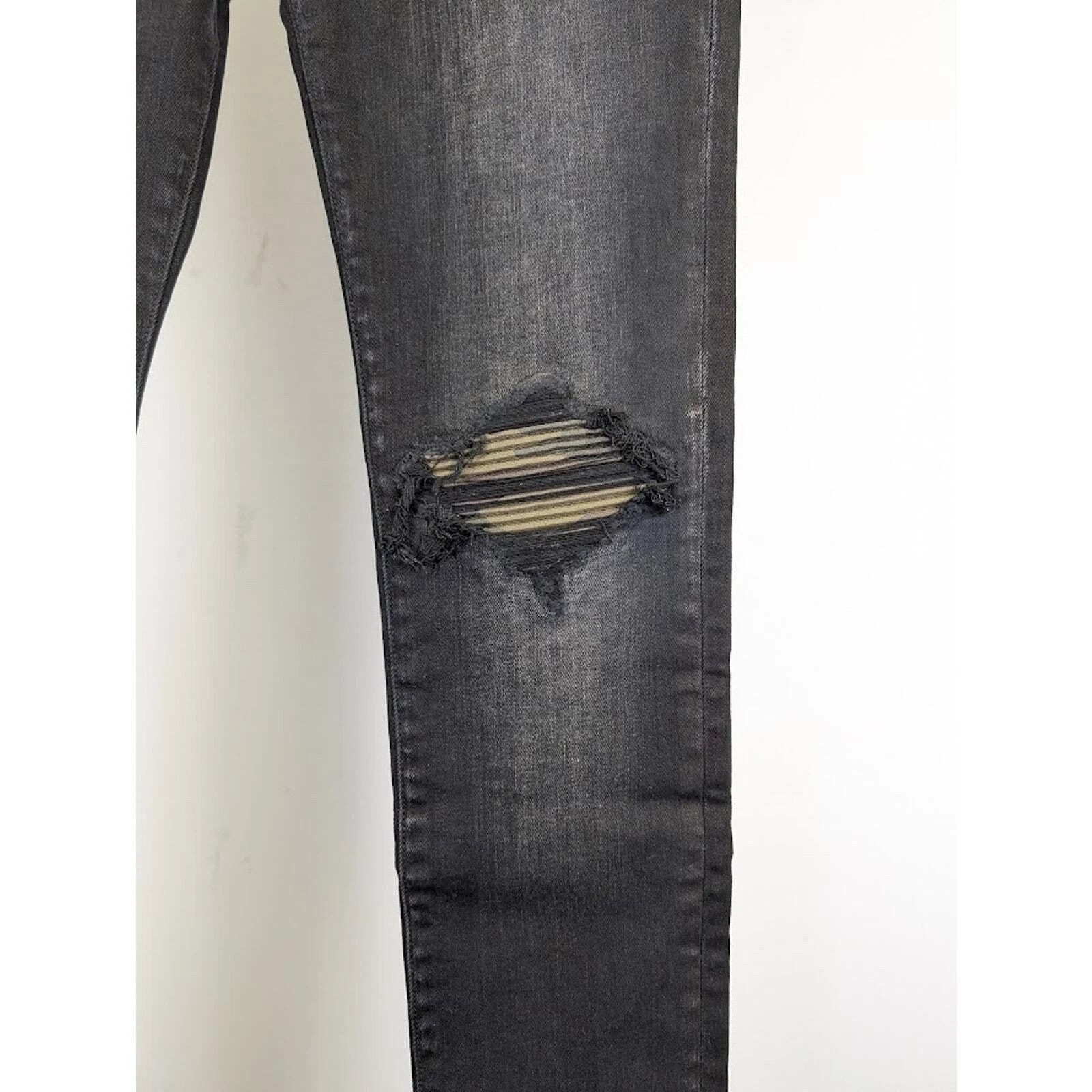 Amiri o1rshd1 Q:3 / Core Applique Jean in Aged Black Size US 36 / EU 52 - 5 Thumbnail