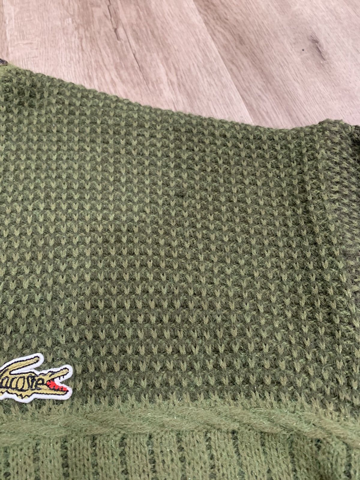 Lacoste Vintage Chemise Lacoste bootleg green Stripe sweater Size US L / EU 52-54 / 3 - 7 Thumbnail