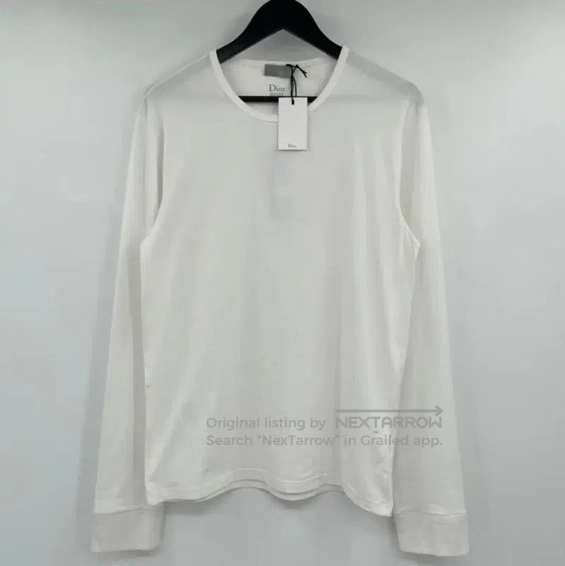 Dior Dior White Long Sleeve Cotton T-Shirt for Men . Size US XXL / EU 58 / 5 - 1 Thumbnail