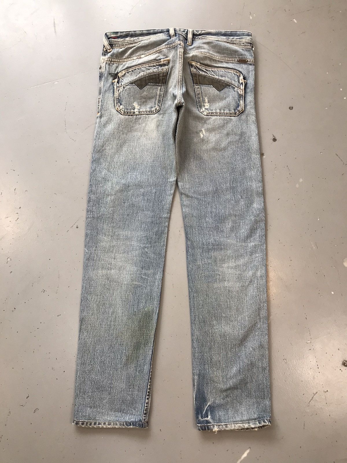 Diesel × Vintage Vintage diesel industry distressed zipper pocket denim Size US 34 / EU 50 - 1 Thumbnail