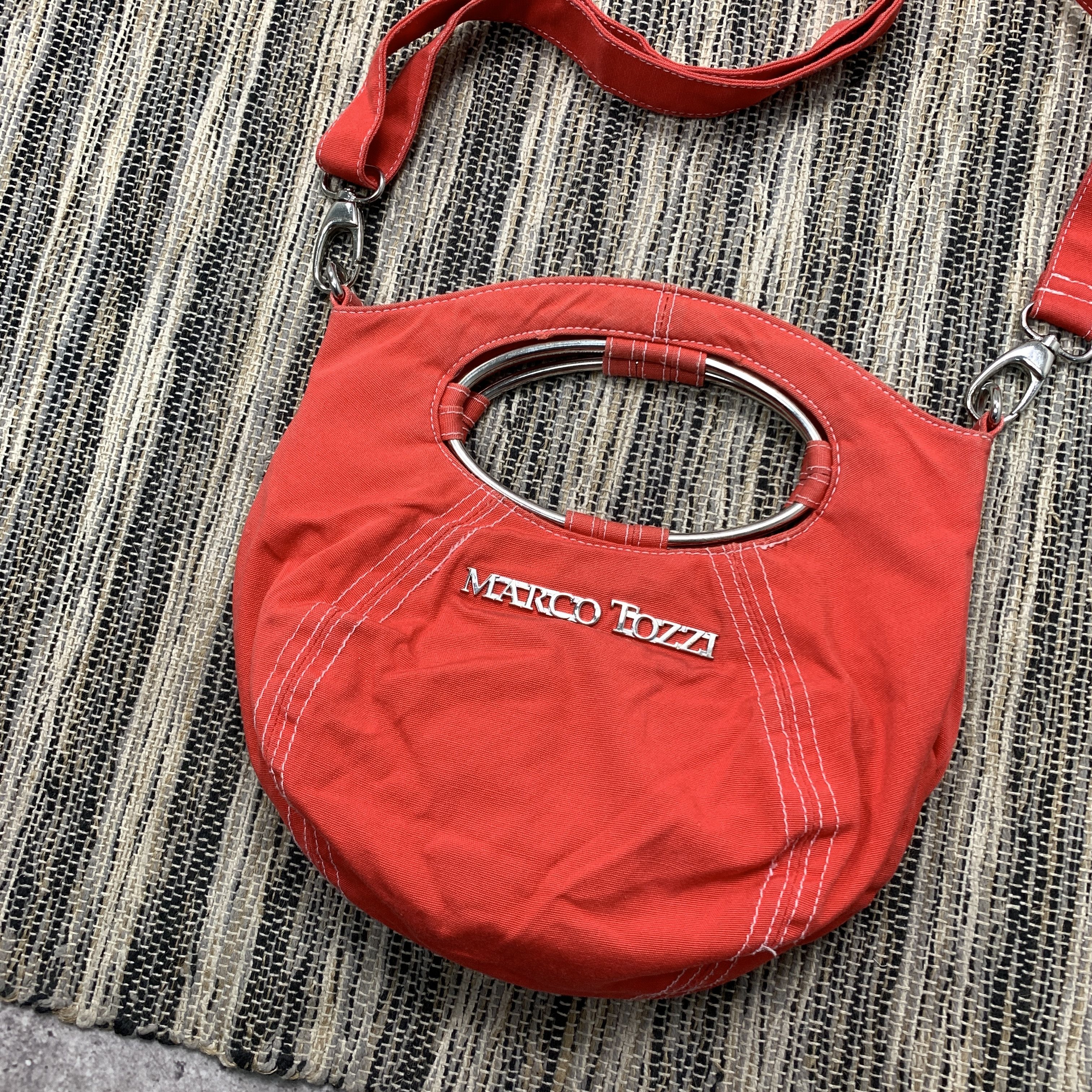 Japanese Brand Vintage Marco Tozzi y2k Red Crossbody Shoulder Handle Bag Size ONE SIZE - 3 Thumbnail
