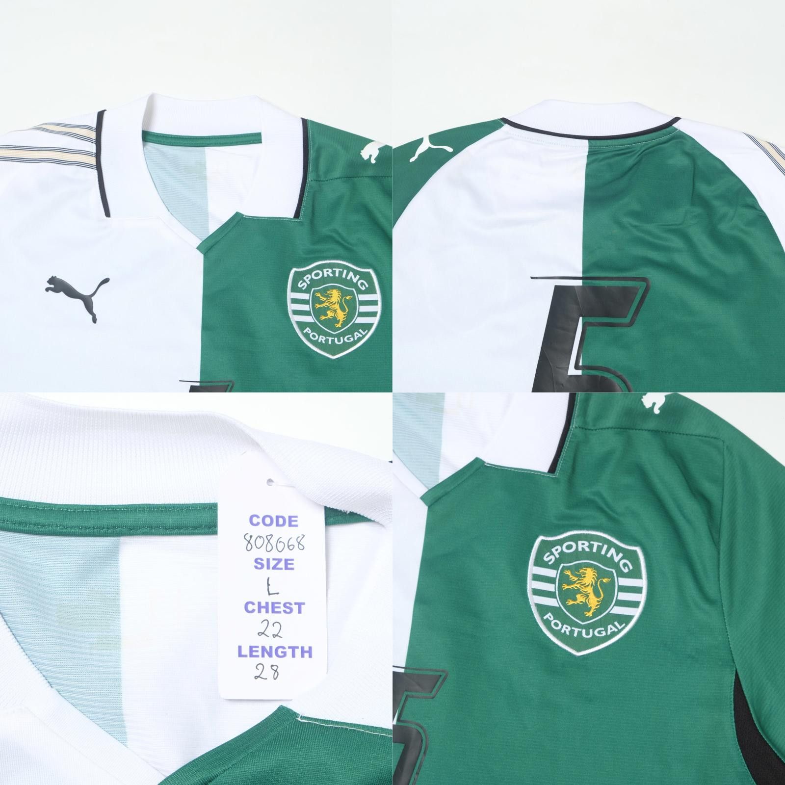 Puma 2009/10 Sporting Lisbon Third Shirt (L) Size US L / EU 52-54 / 3 - 5 Thumbnail