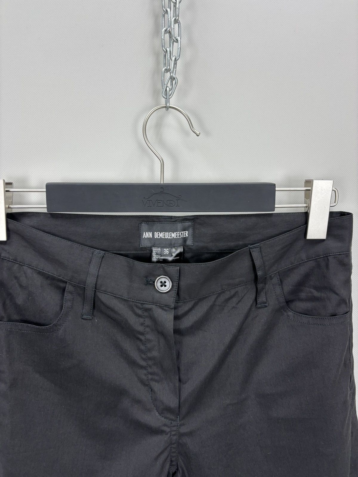 Ann Demeulemeester Womens pants Ann Demeulemeester Size 36 Color Black Size 25" / US 0 / IT 36 - 4 Thumbnail