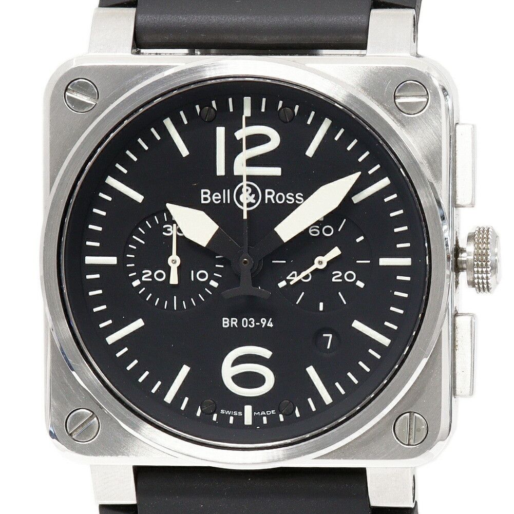 Other Bell & Ross Black Dial Br03-94 Heritage Automatic Watch Br03-94B-R Metal Automatic Br03-94B-R