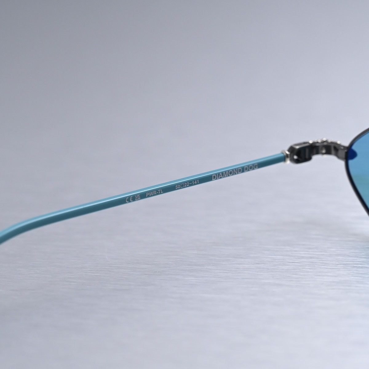 Chrome Hearts CHROME HEARTS DIAMOND DOG PEWTER TEAL SUNGLASSES Size ONE SIZE - 6 Thumbnail