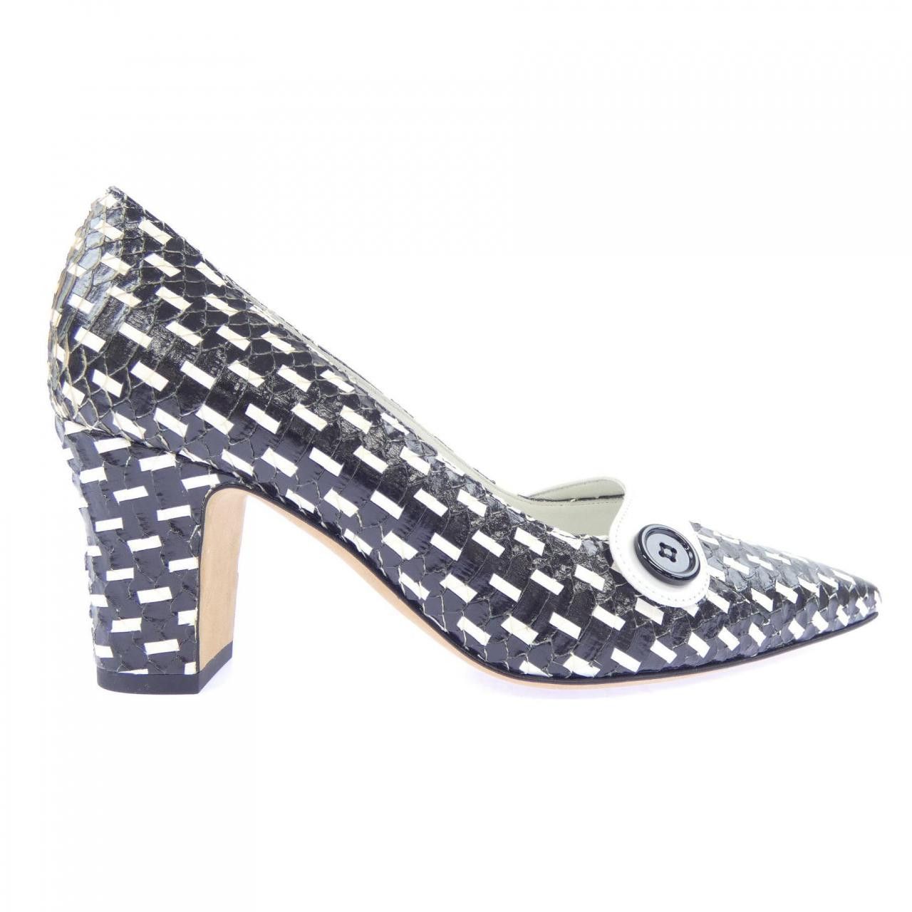 Manolo Blahnik Manolo Blahnik Manolo Blahnik Python Pumps Leather Shoes DUTY FREE for USA Size ONE SIZE - 1 Thumbnail