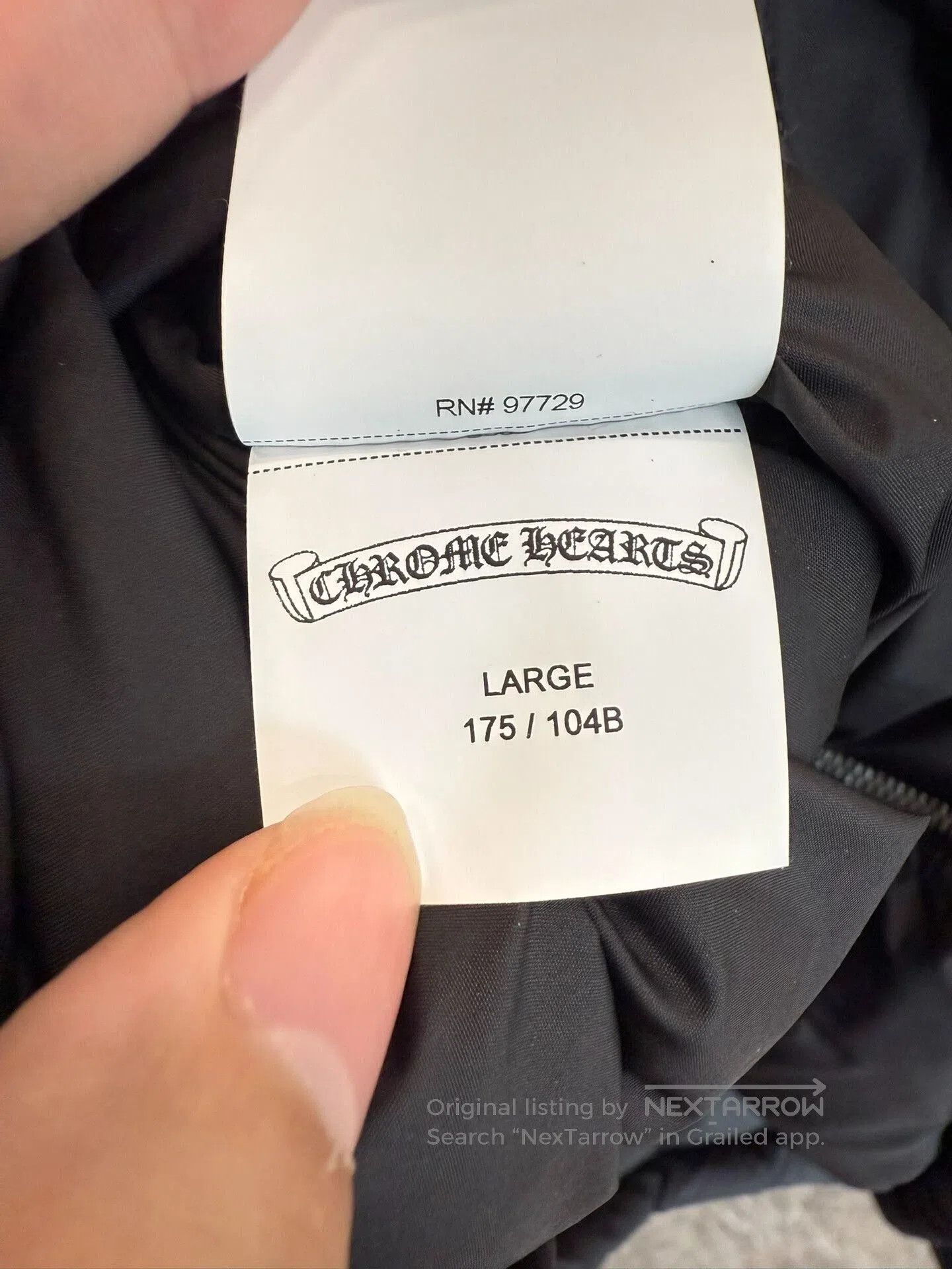 Chrome Hearts Chrome Hearts Black Down Jacket. Size US L / EU 52-54 / 3 - 6 Thumbnail