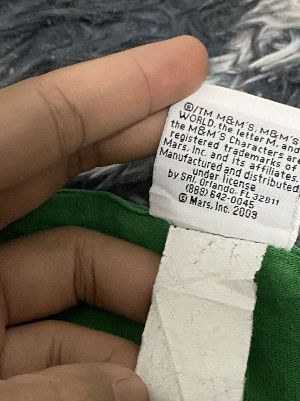 Vintage Vintage m&m big face green tee Size US XL / EU 56 / 4 - 7 Thumbnail