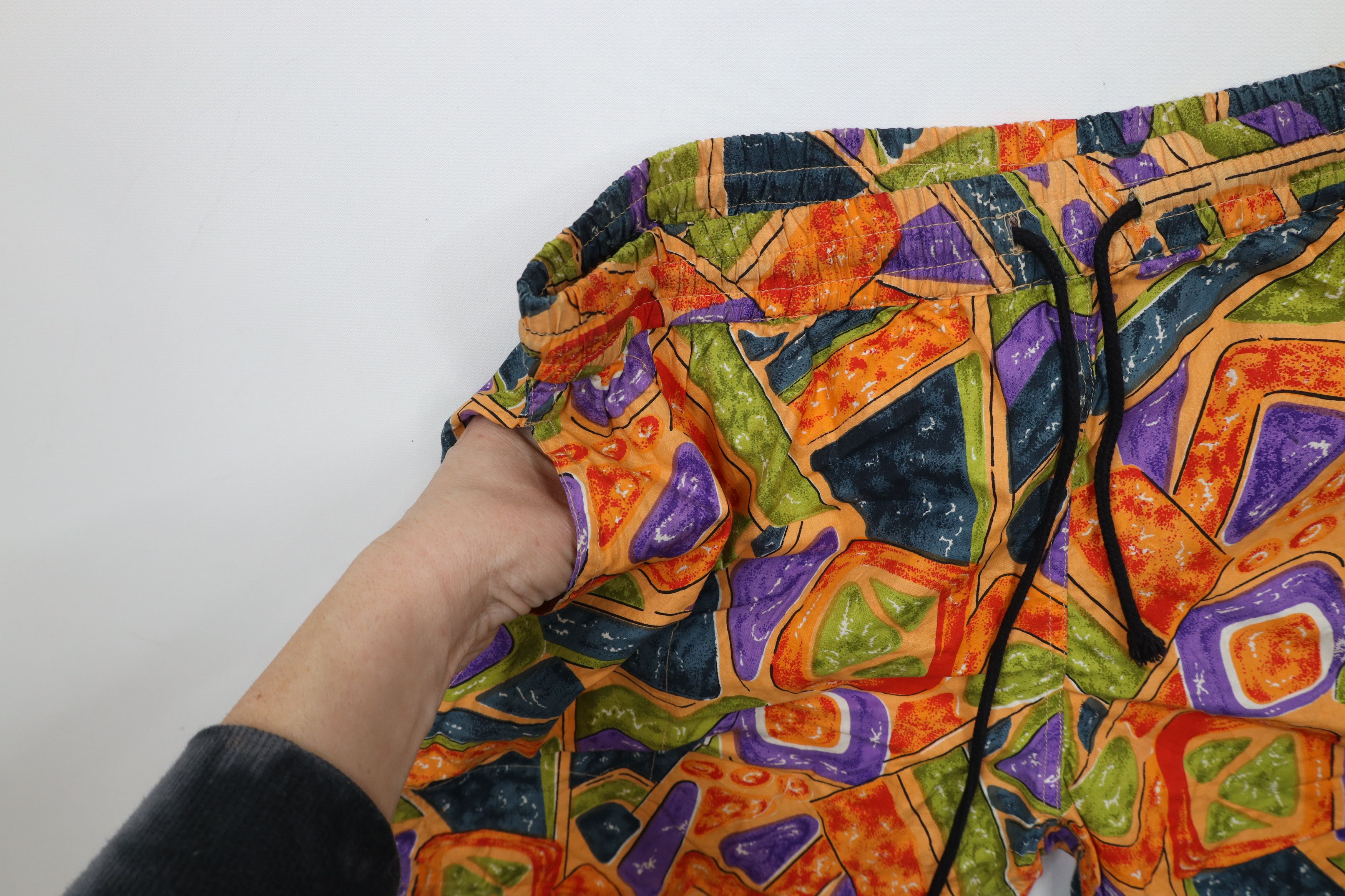 Vintage Vintage 90s Streetwear Lined Above Knee Shorts Trunks Size US 30 / EU 46 - 7 Thumbnail
