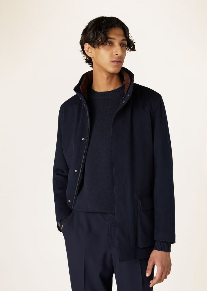 Loro Piana o1srvl11e0424 Winter Voyager in Dark Blue Size US L / EU 52-54 / 3 - 4 Thumbnail