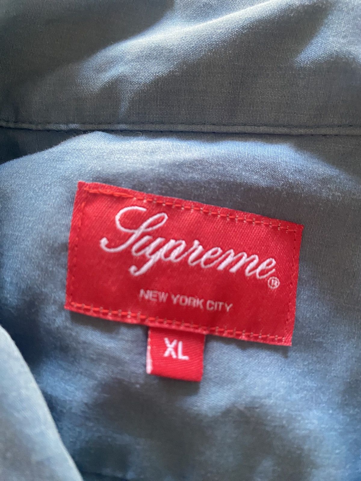 Supreme Supreme Blue Pin Tuck Zip Up Size US XL / EU 56 / 4 - 4 Thumbnail