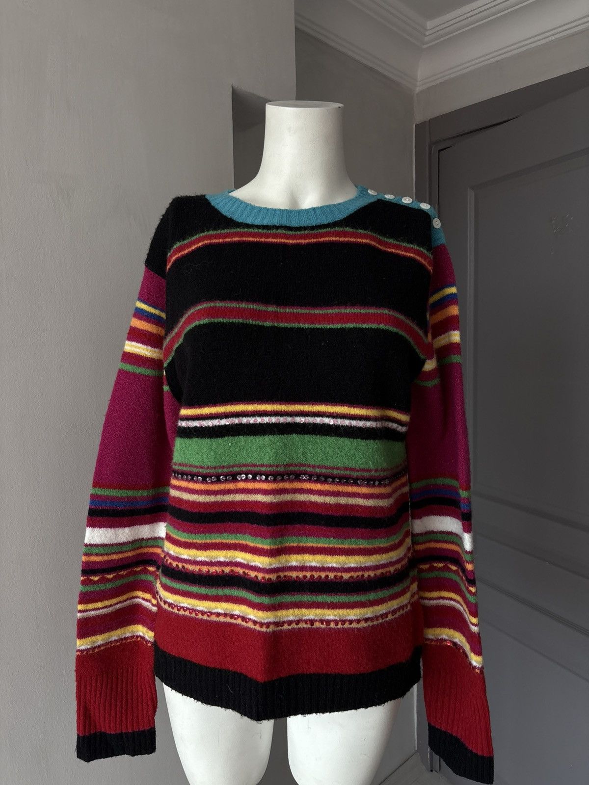 Vintage Derhy jumper Size L / US 10 / IT 46 - 13 Thumbnail
