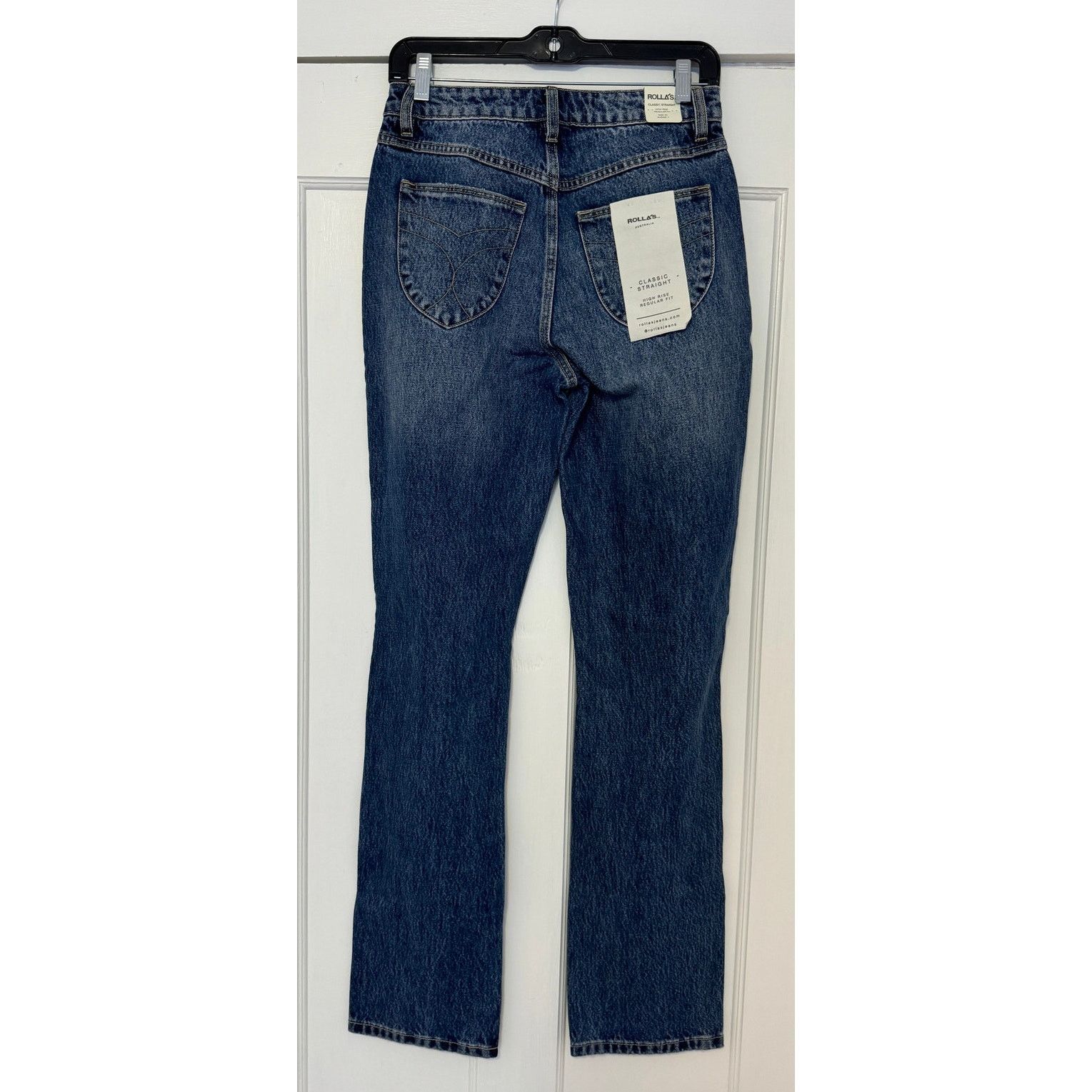 Rolla's NWT Rolla's High Rise Classic Straight Distressed Jeans Size 25" / US 0 / IT 36 - 3 Thumbnail