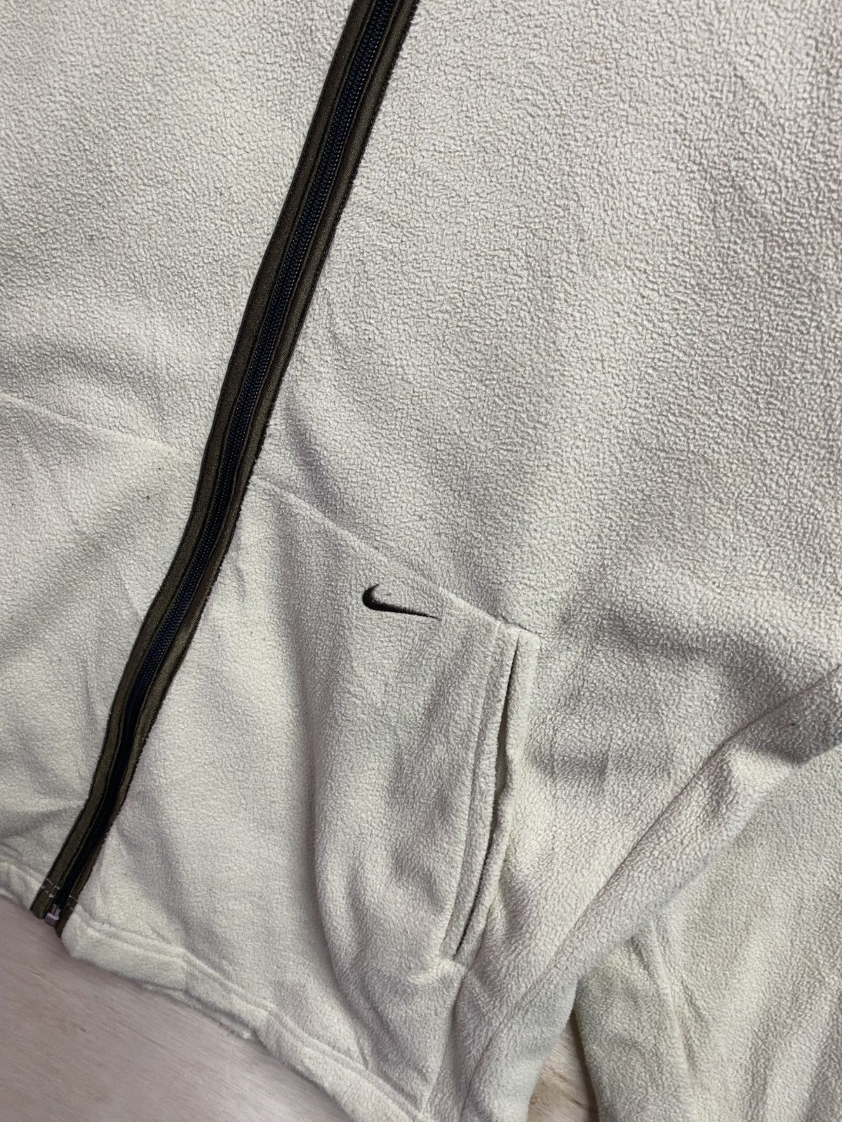Nike Vintage Nike zipper ups small logo fleece hoodie jacket Size US XL / EU 56 / 4 - 2 Thumbnail