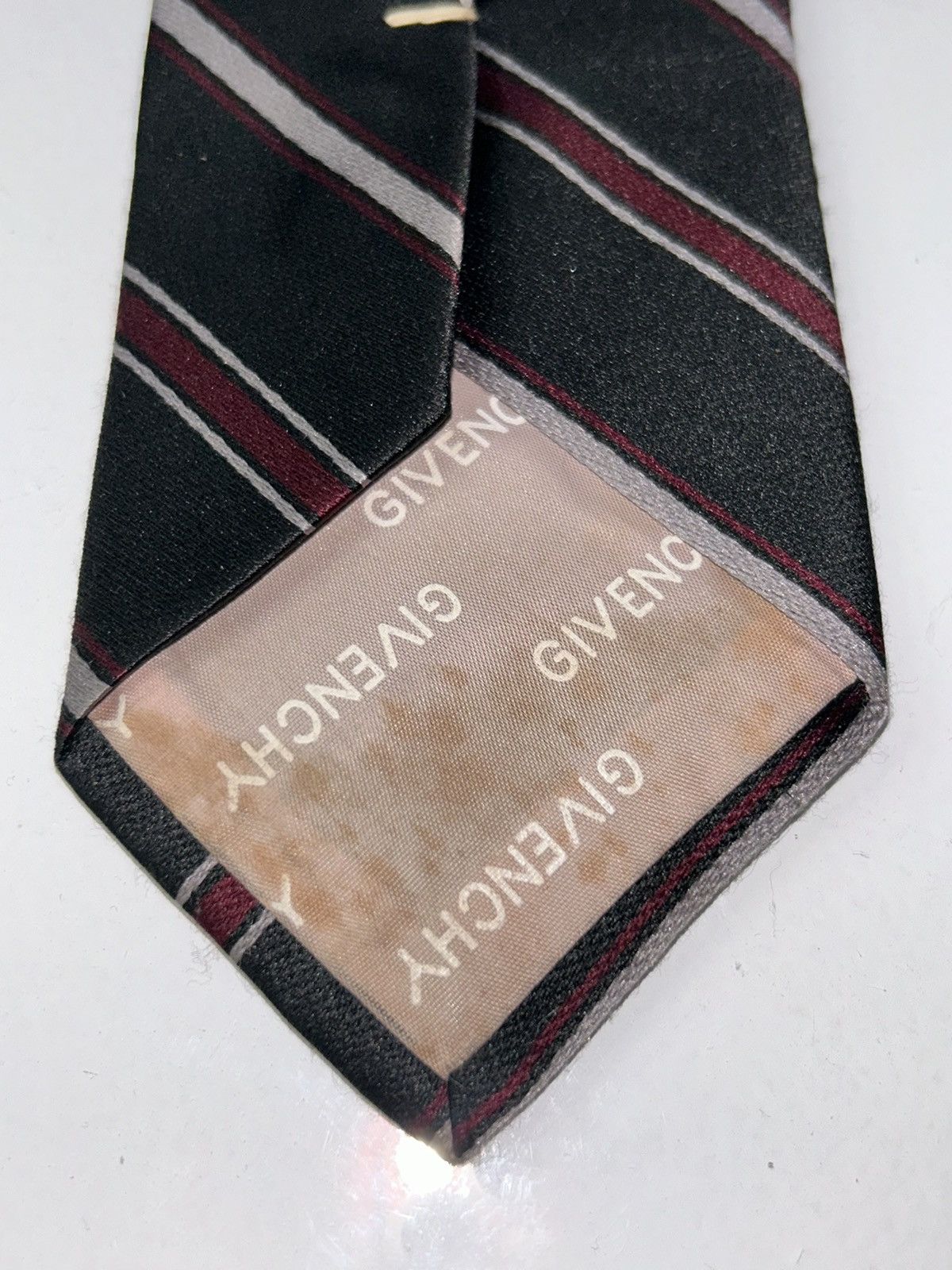 Givenchy Givenchy Gentleman Paris Black/Red/White Neck Tie Size ONE SIZE - 6 Thumbnail