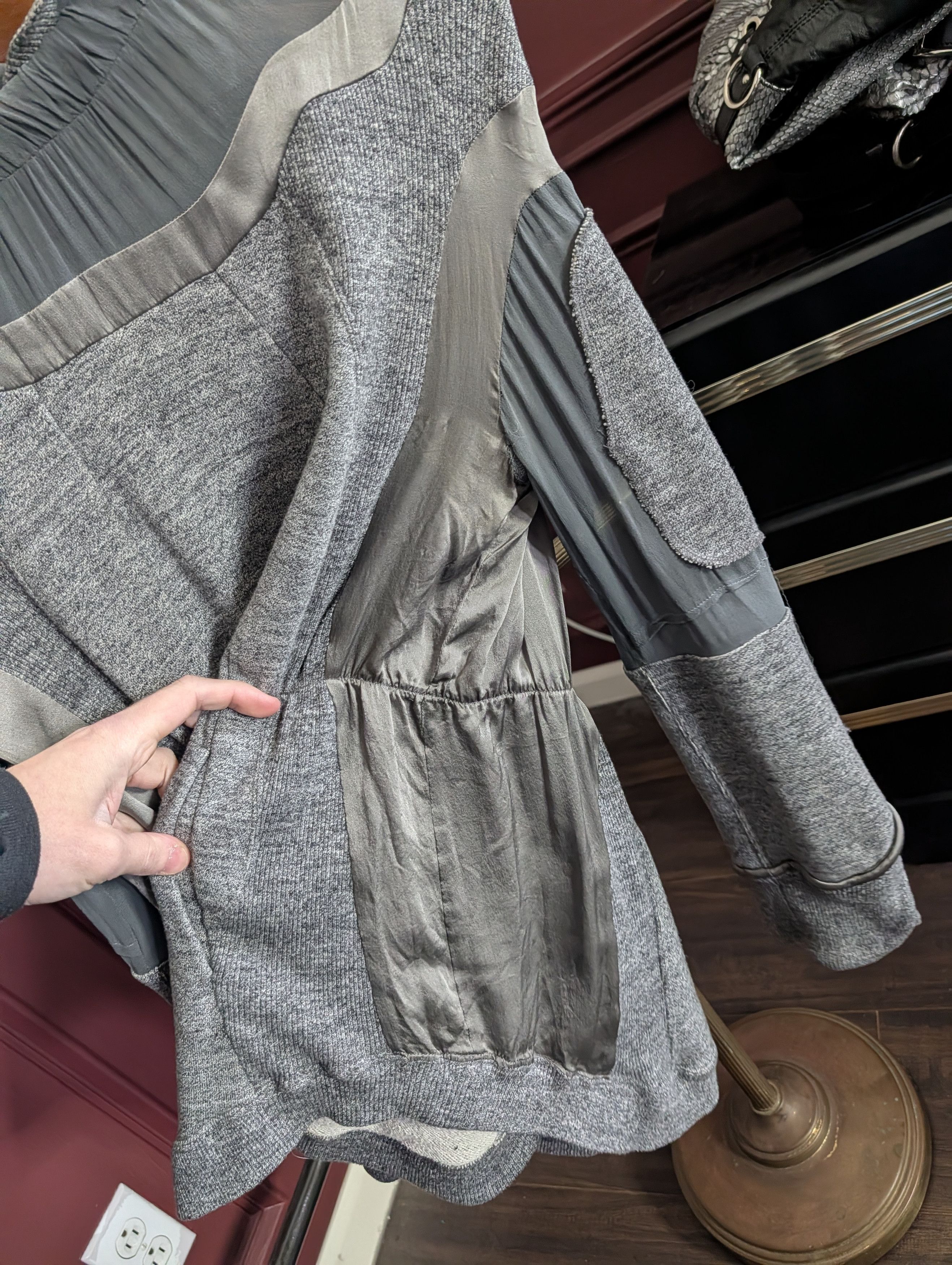 Undercover RARE Vtg silk insert cotton terry cinched waist hoodie Size M / US 6-8 / IT 42-44 - 13 Thumbnail