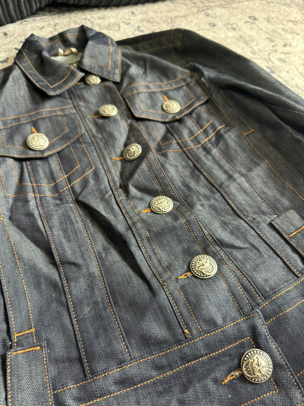 Japanese Brand × John Galliano × Vintage Jeans jacket Galliano retro archive y2k 90s avantgarde 2000s Size M / US 6-8 / IT 42-44 - 2 Thumbnail