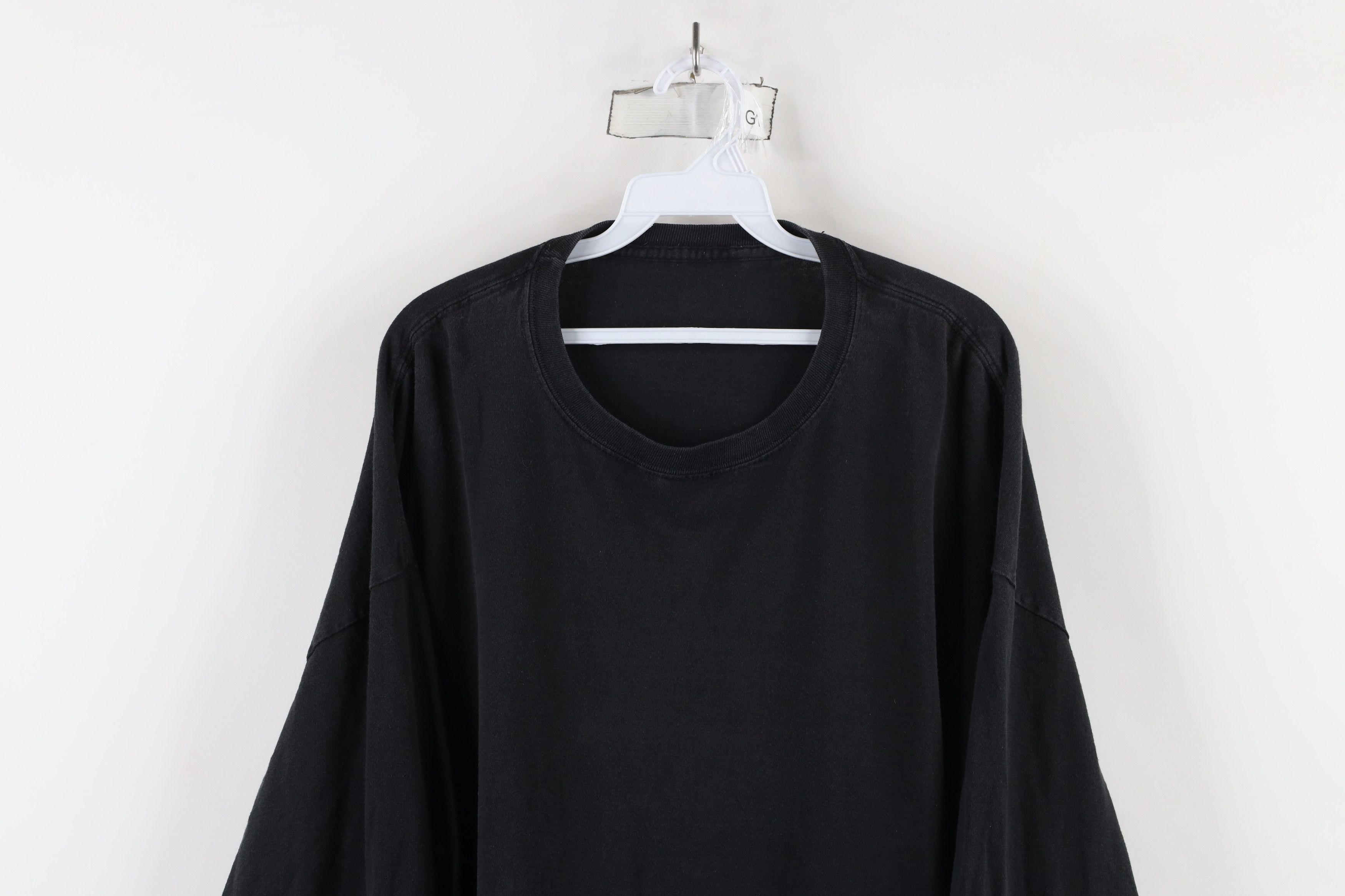 Vintage Vintage 90s Streetwear Cotton Long Sleeve T-Shirt Black Size US XXL / EU 58 / 5 - 2 Thumbnail
