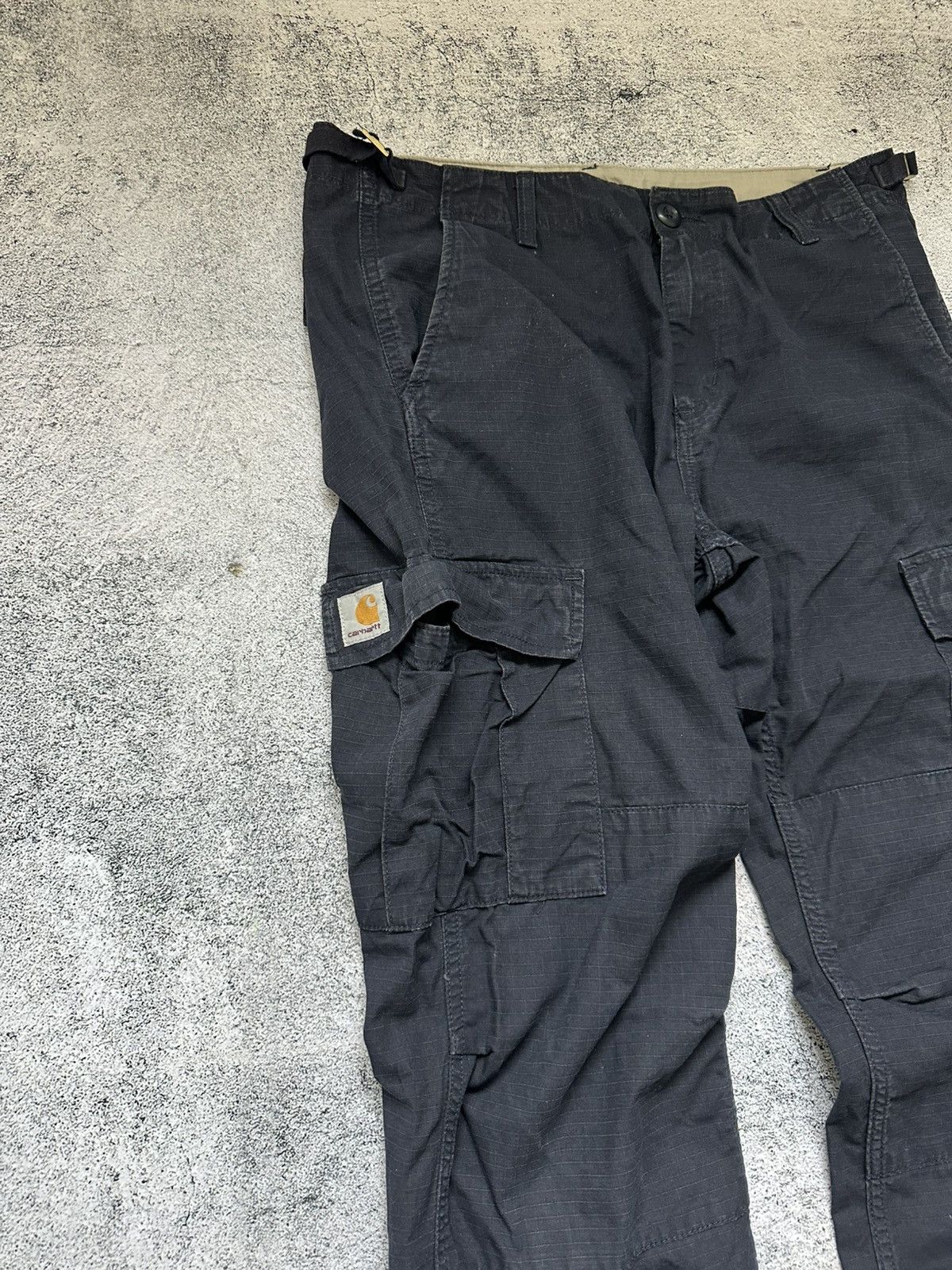 Carhartt Carhartt Cargo Aviation Blue Pants 33x34 Fit Size US 33 - 4 Thumbnail